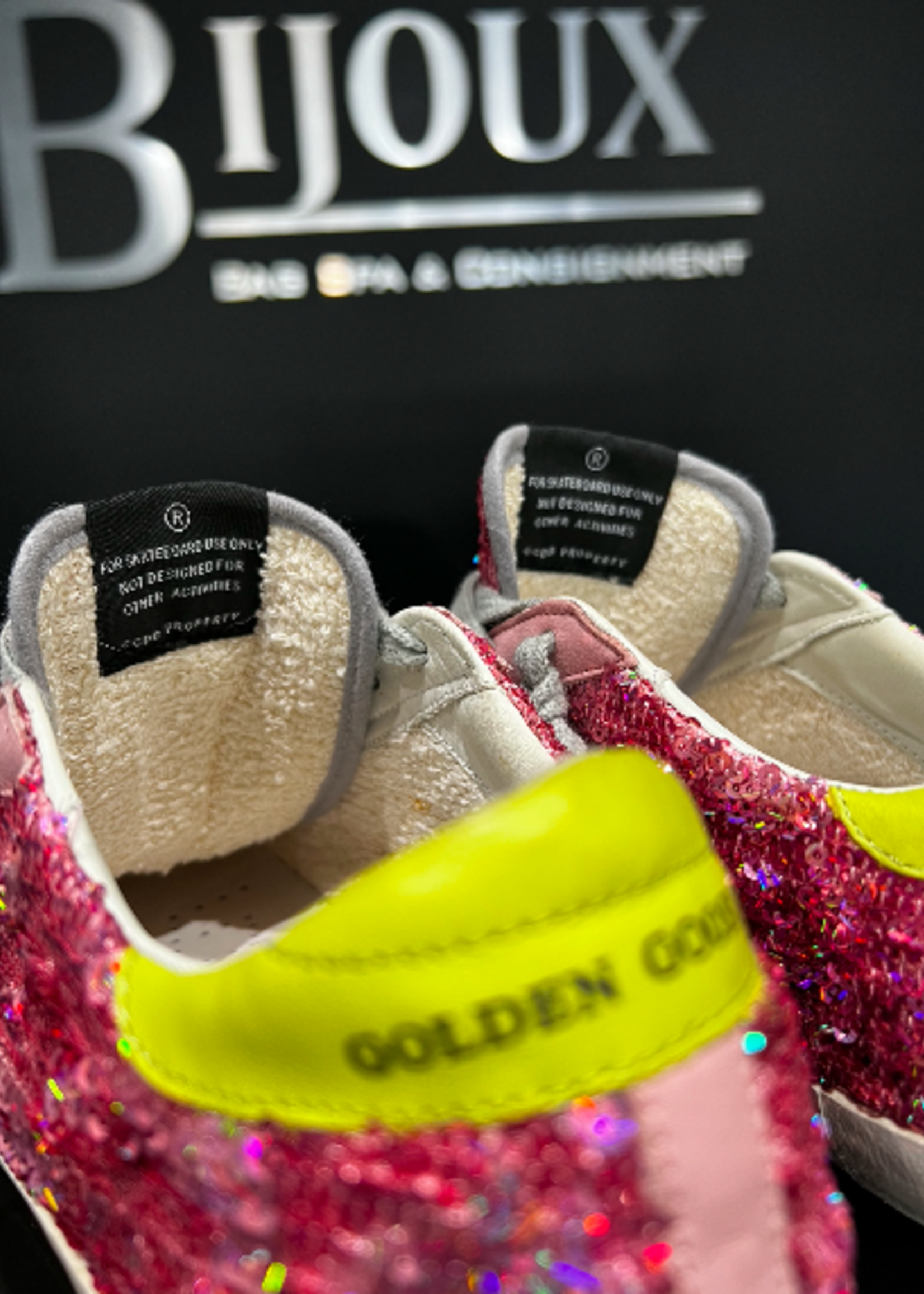 SOLD - Golden Goose Sequin Pink Sneakers 37