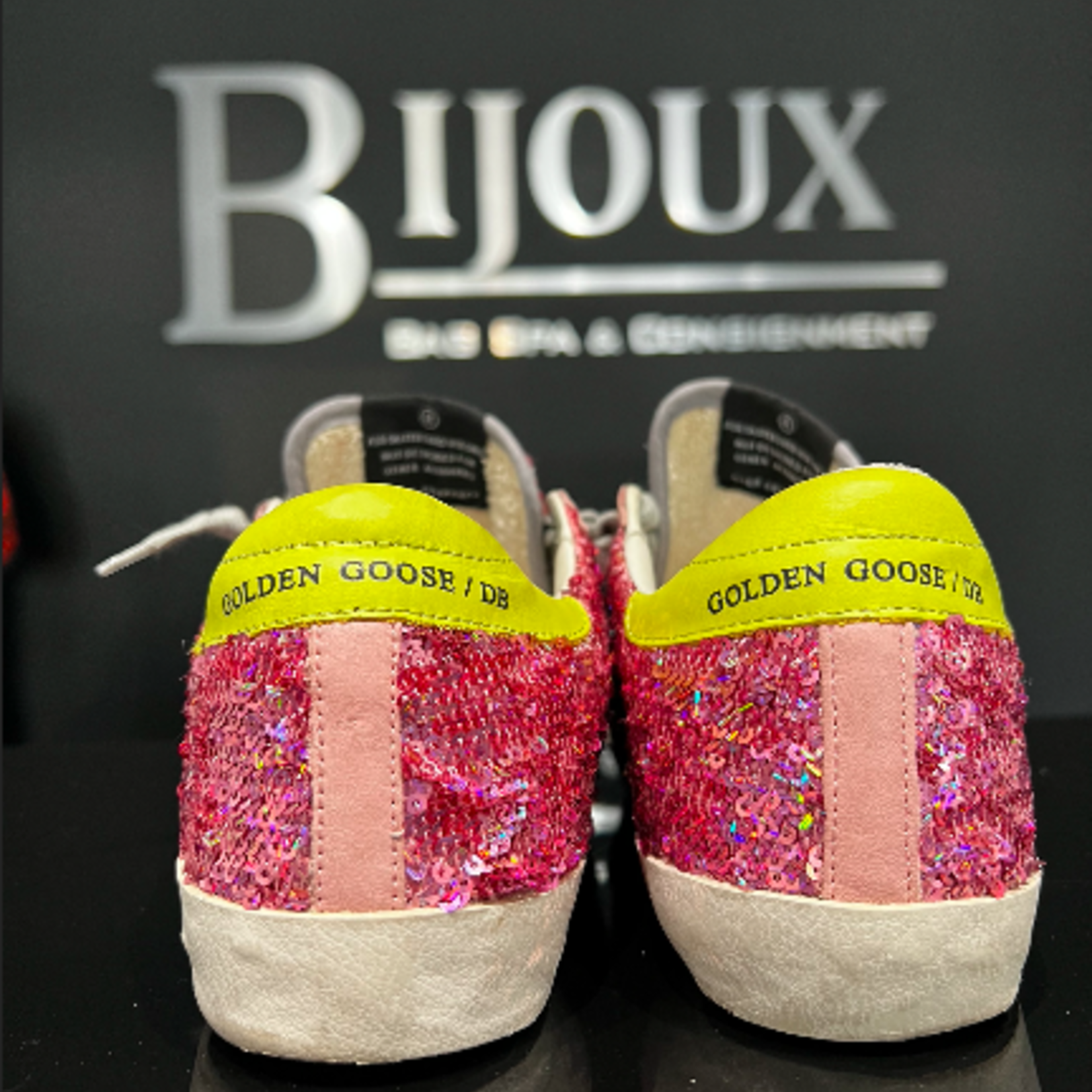 Golden Goose SOLD - Golden Goose Sequin Pink Sneakers 37