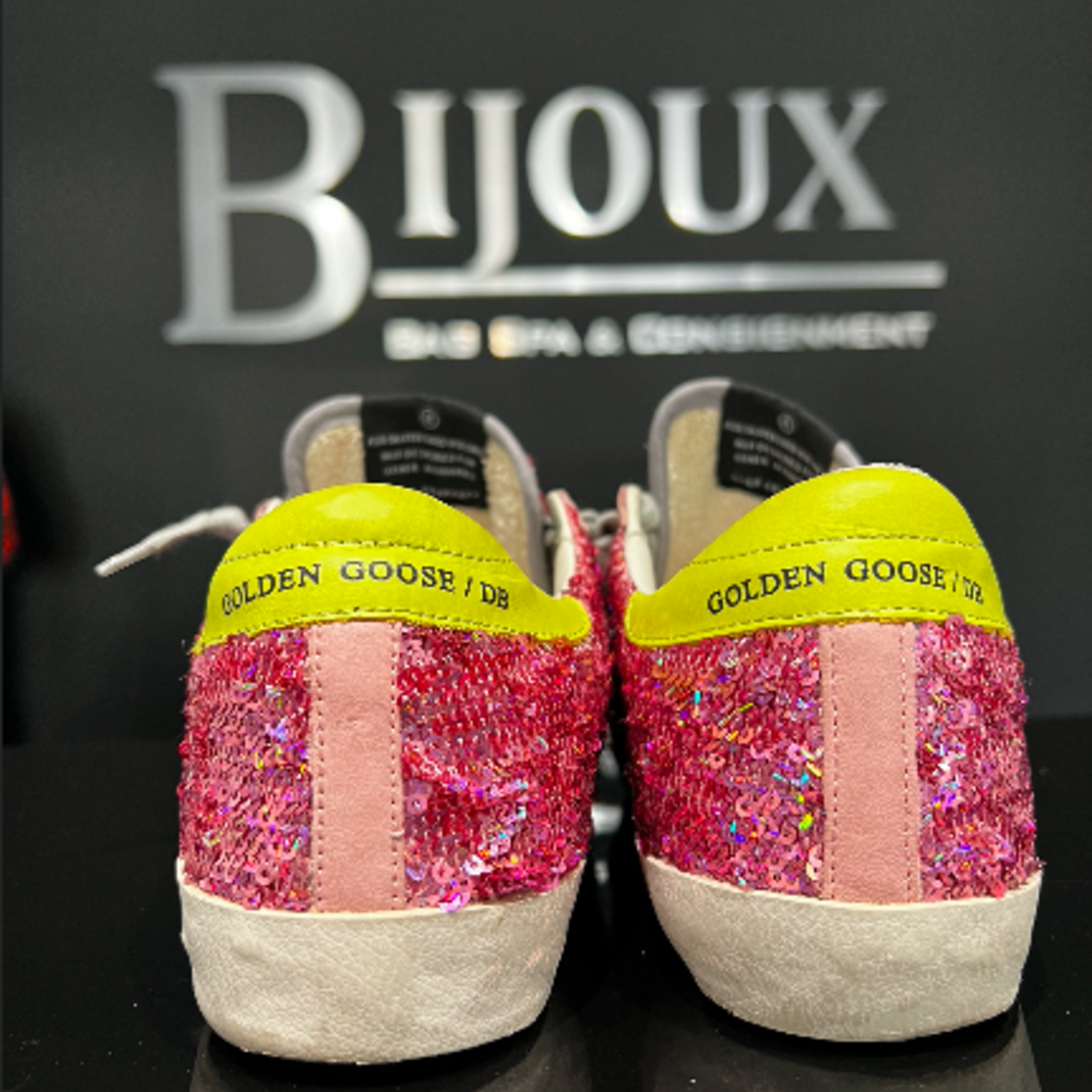 SOLD - Golden Goose Sequin Pink Sneakers 37