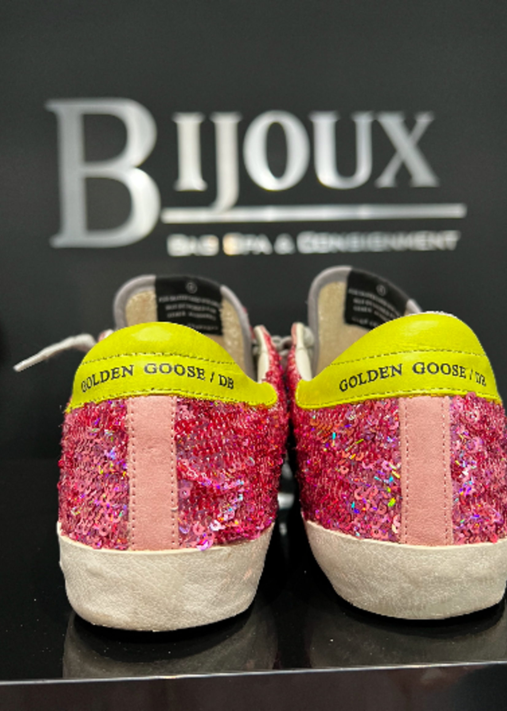SOLD - Golden Goose Sequin Pink Sneakers 37