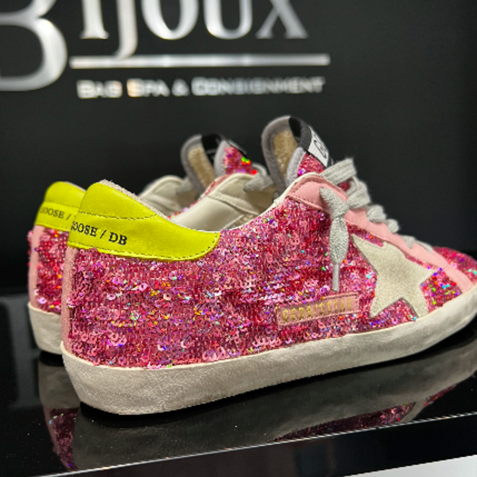 Golden Goose SOLD - Golden Goose Sequin Pink Sneakers 37