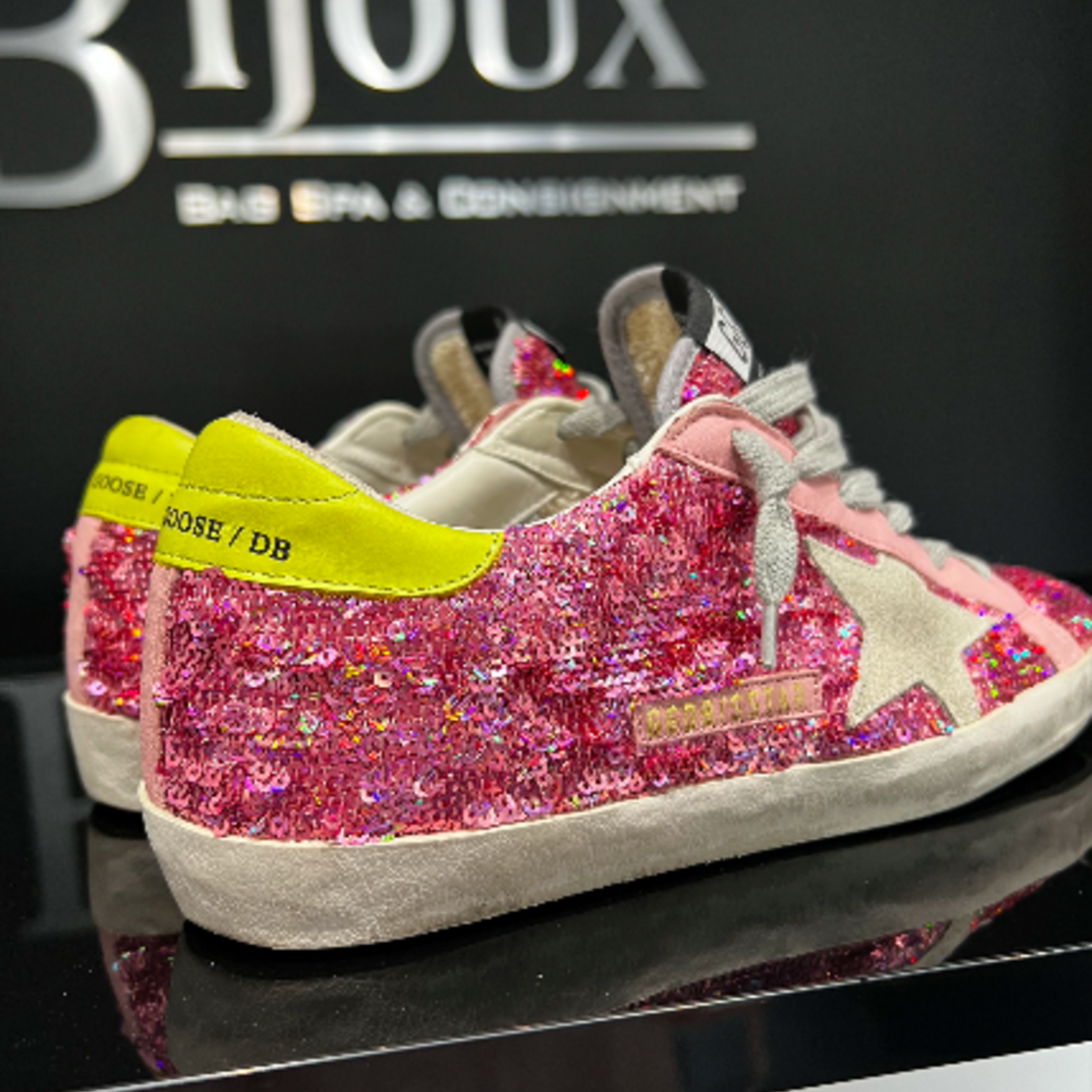 SOLD - Golden Goose Sequin Pink Sneakers 37