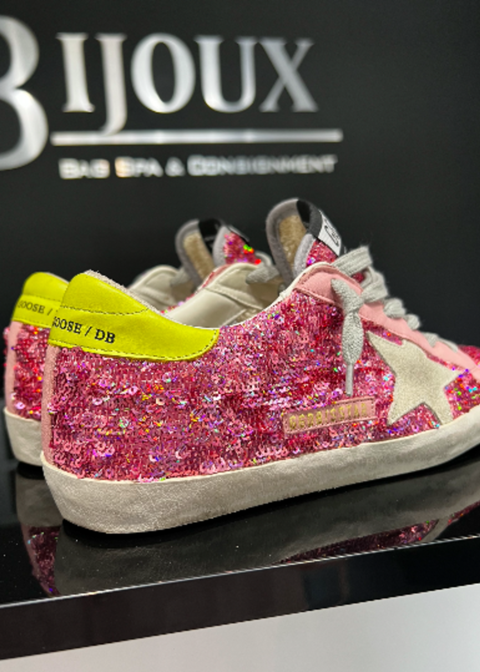 SOLD - Golden Goose Sequin Pink Sneakers 37