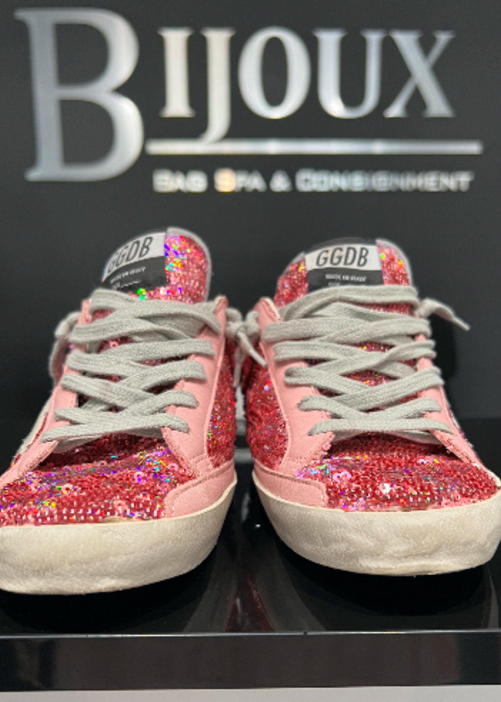 SOLD - Golden Goose Sequin Pink Sneakers 37
