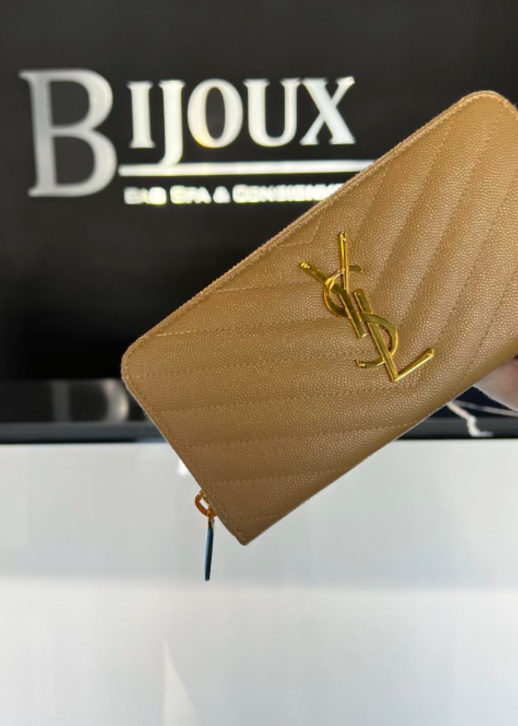 Saint Laurent SOLD - Saint Laurent Cassandre Matelassè Zip Around Wallet