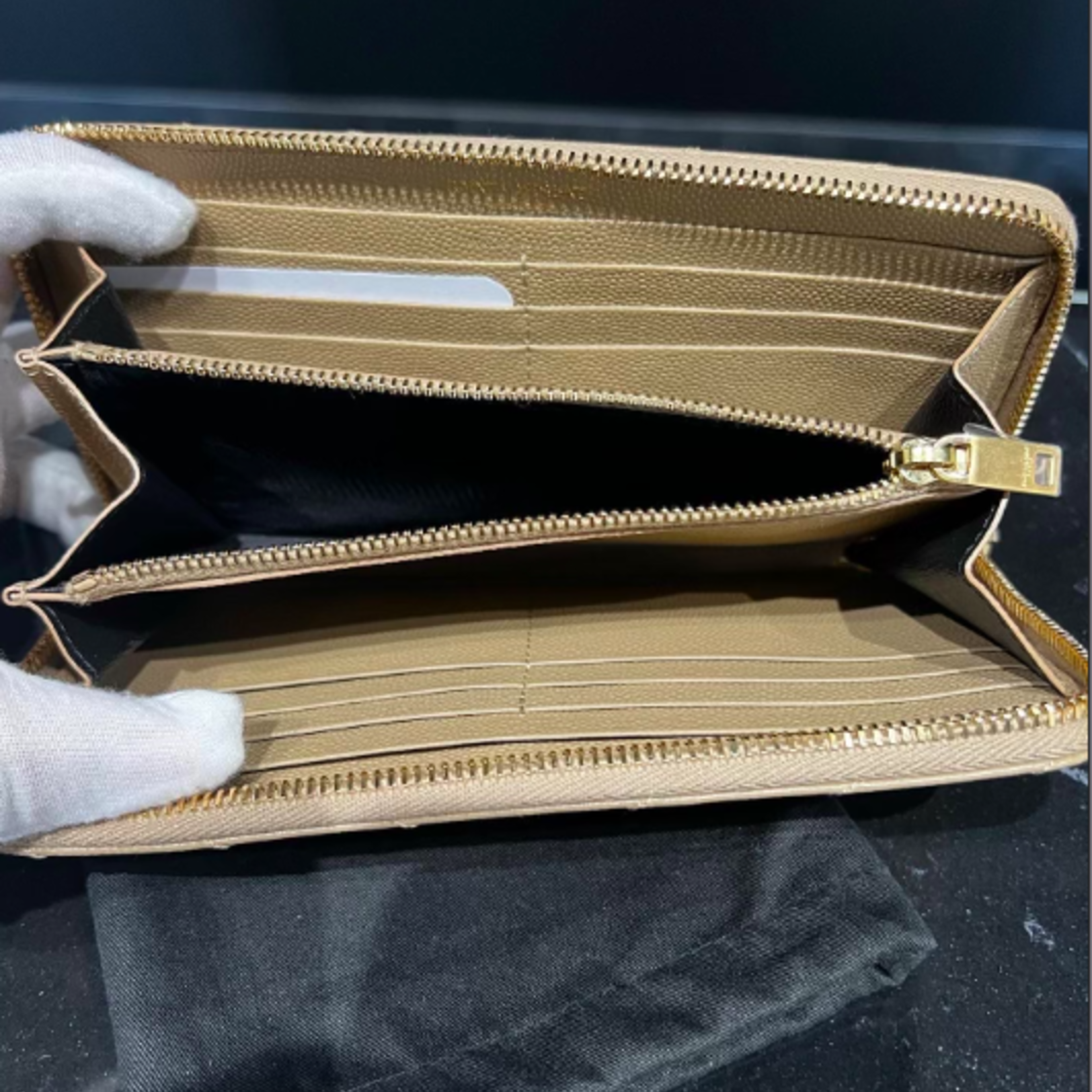 Saint Laurent SOLD - Saint Laurent Cassandre Matelassè Zip Around Wallet