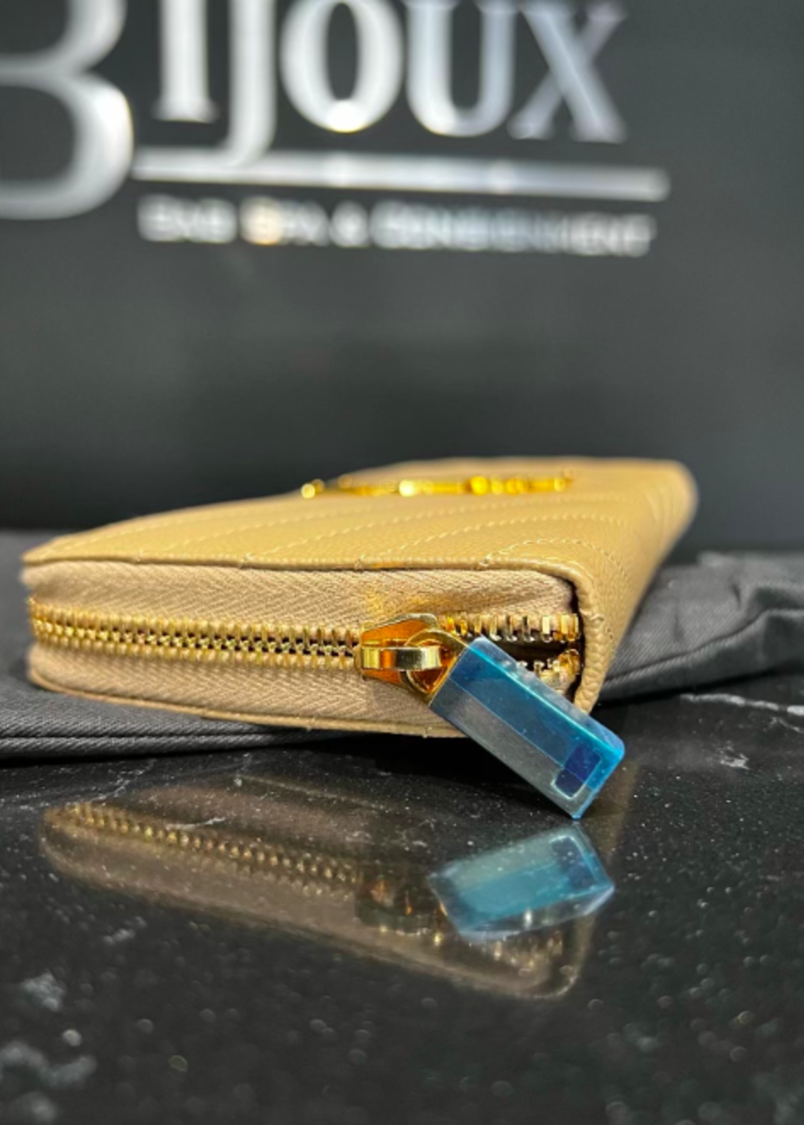 Saint Laurent SOLD - Saint Laurent Cassandre Matelassè Zip Around Wallet