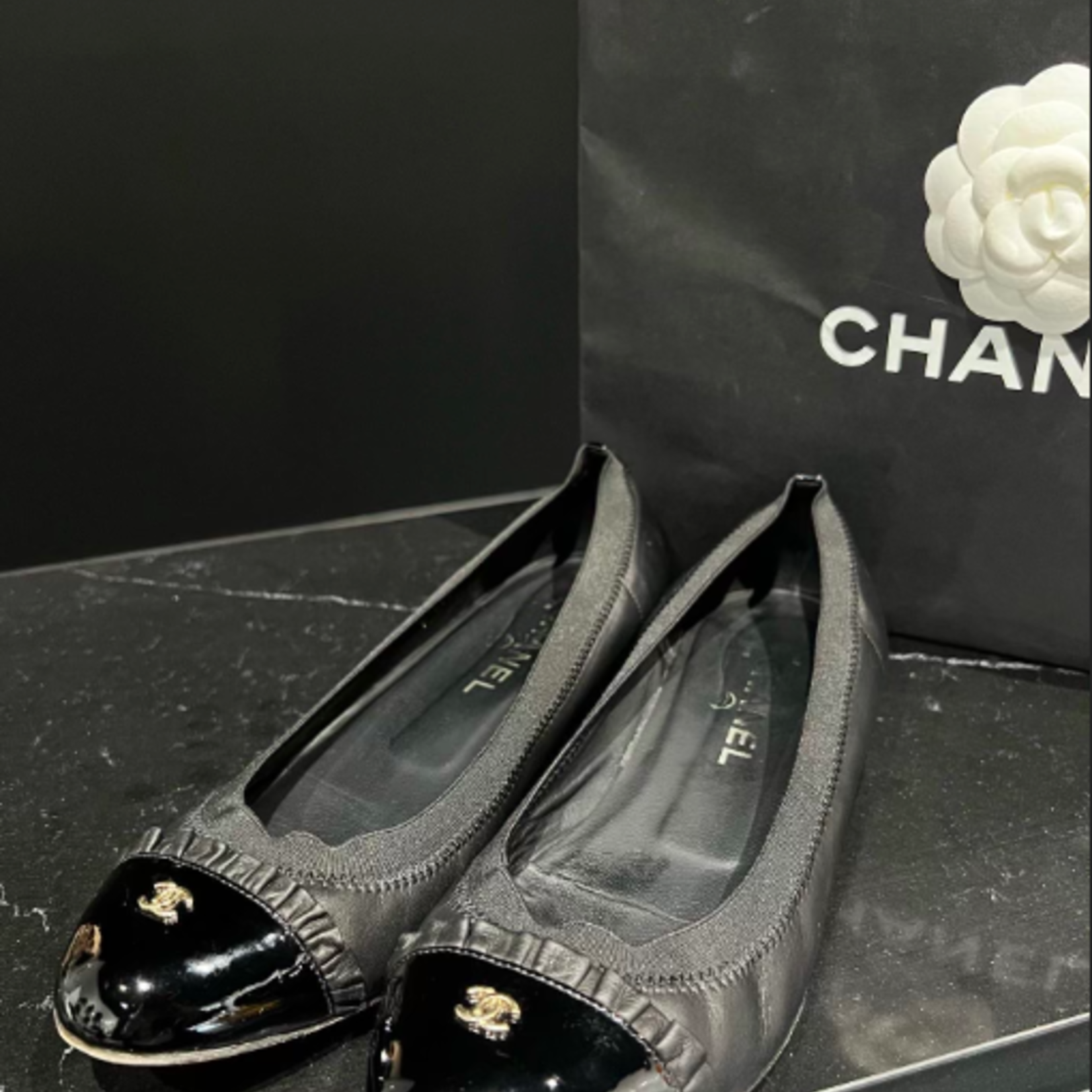 Chanel SOLD - Chanel Ballerina Flats 38.5