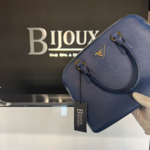 Prada SOLD - Prada Saffiano Tote Dark Blue