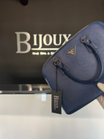 Prada SOLD - Prada Saffiano Tote Dark Blue