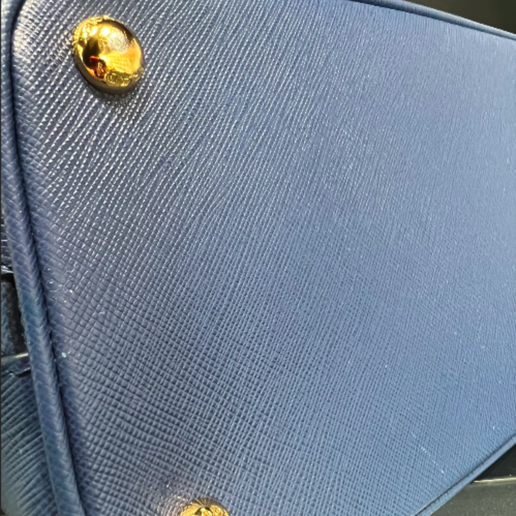 Prada SOLD - Prada Saffiano Tote Dark Blue