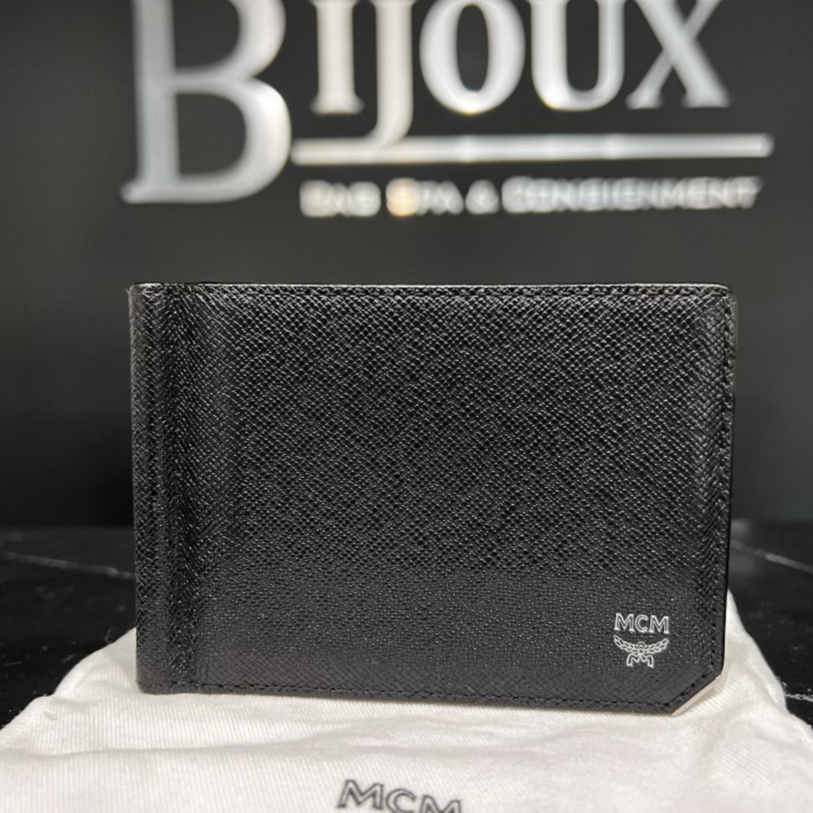 MCM SOLD - MCM Bifold Wallet with Money Clip