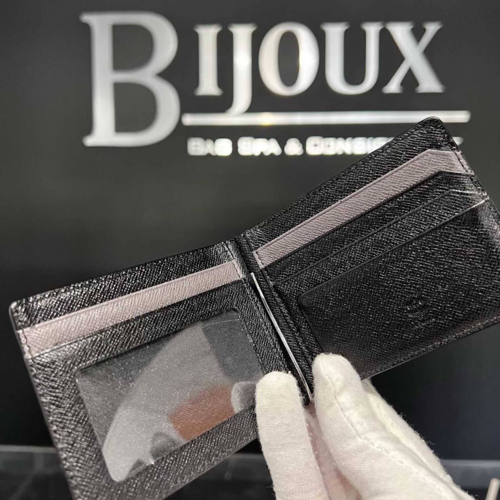 MCM SOLD - MCM Bifold Wallet with Money Clip