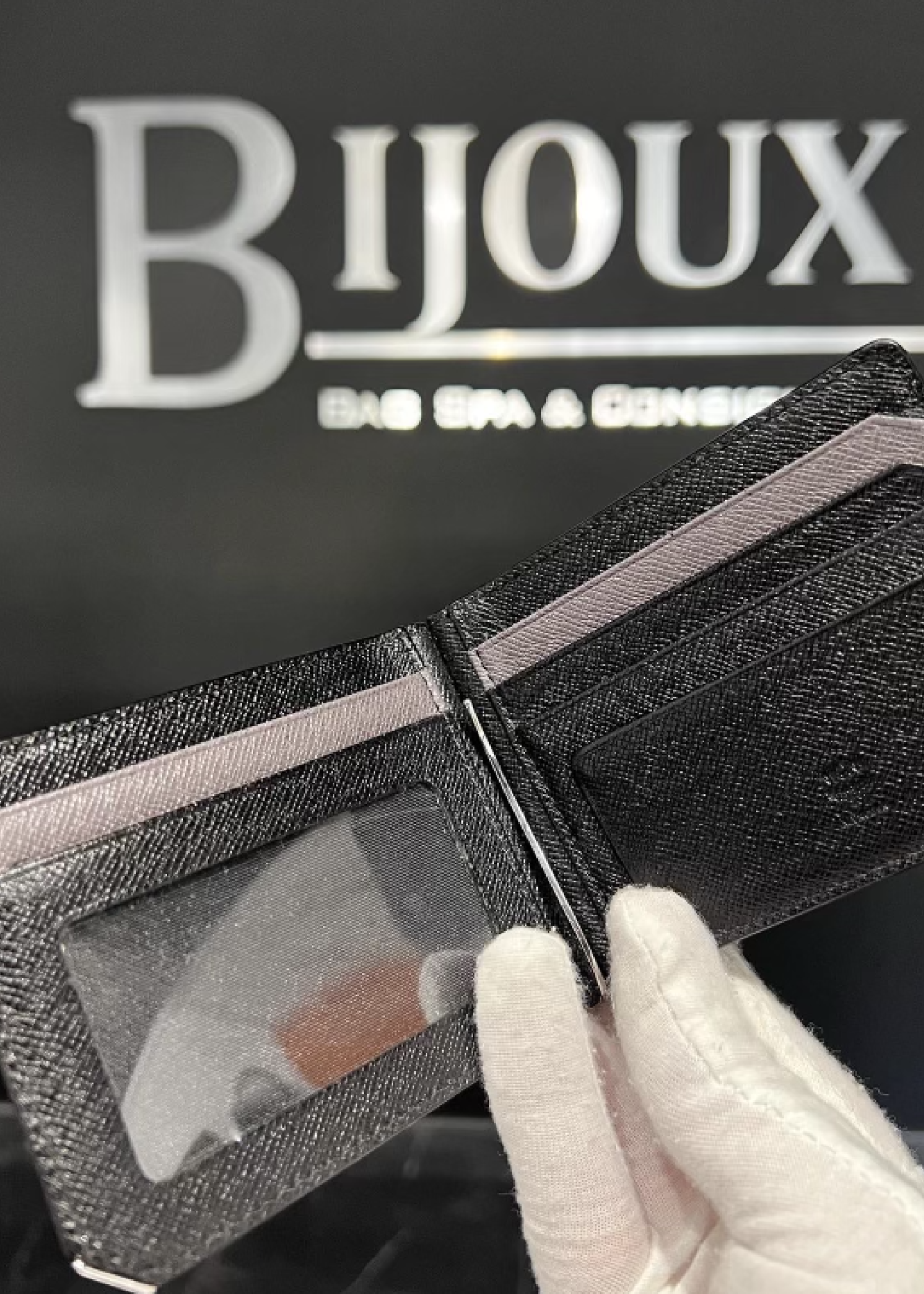 MCM SOLD - MCM Bifold Wallet with Money Clip