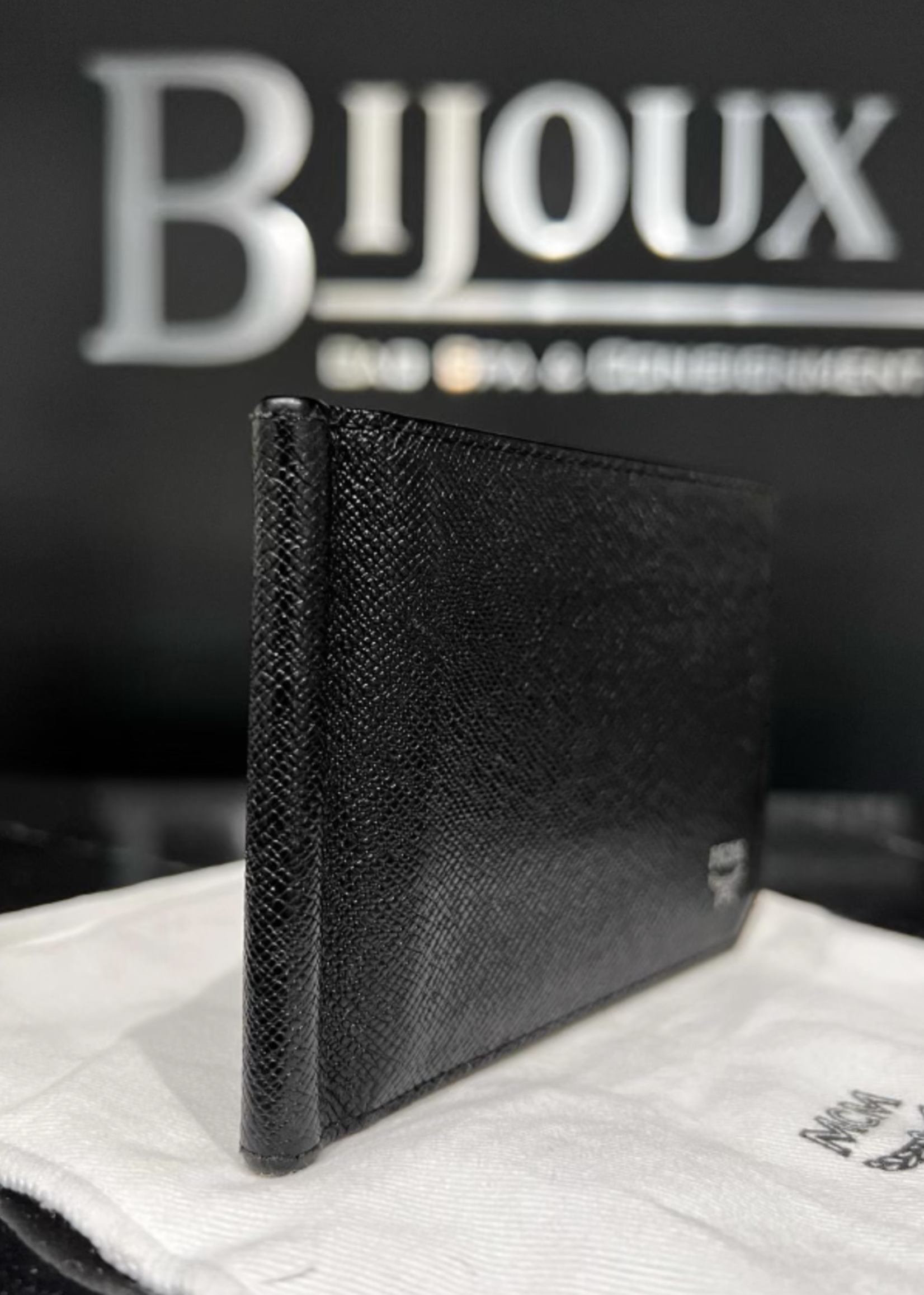 MCM SOLD - MCM Bifold Wallet with Money Clip