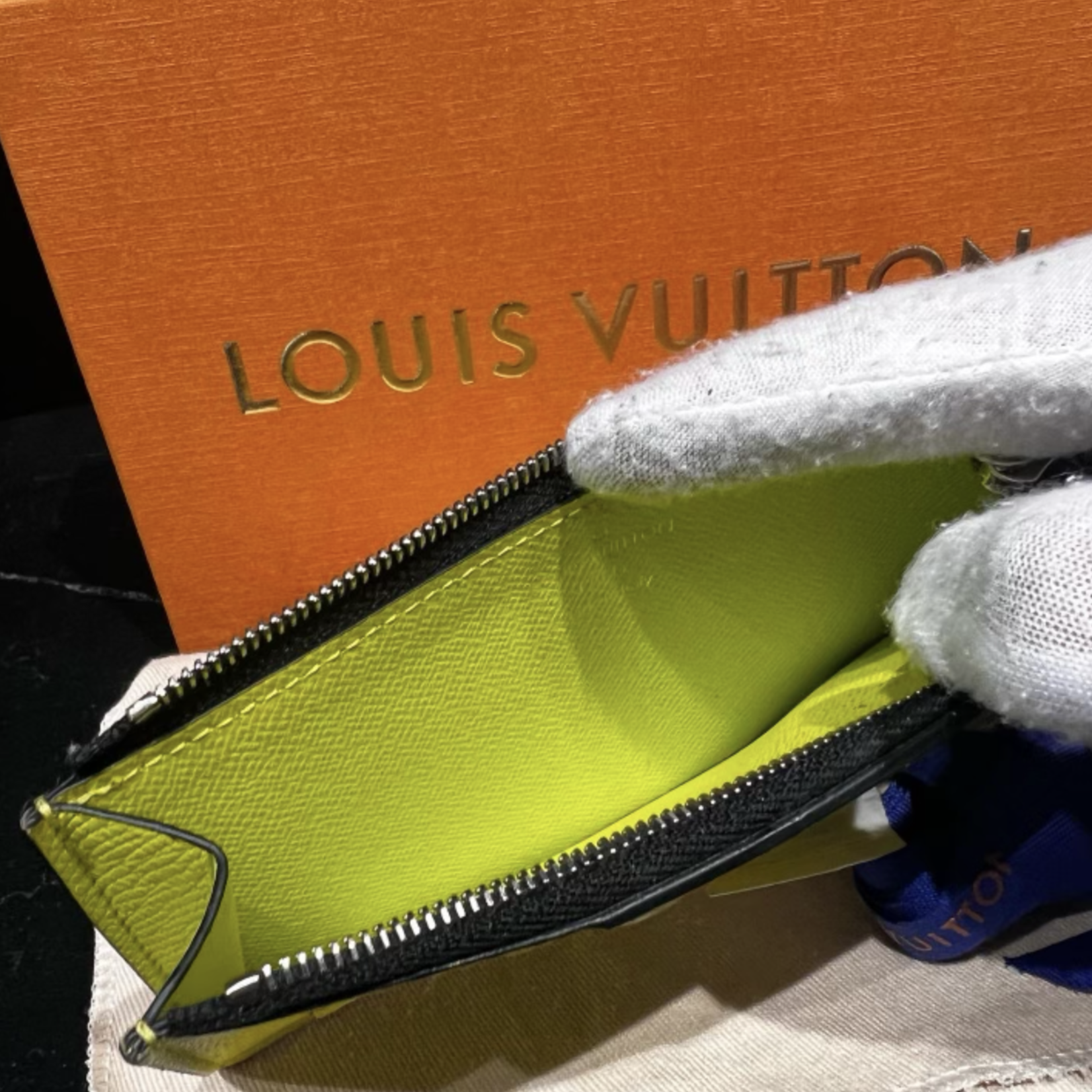 Louis Vuitton SOLD - Louis Vuitton Taigarama Coin Card Holder