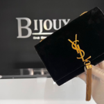 Saint Laurent SOLD - Saint Laurent Suede Tassel Black Kate Bag