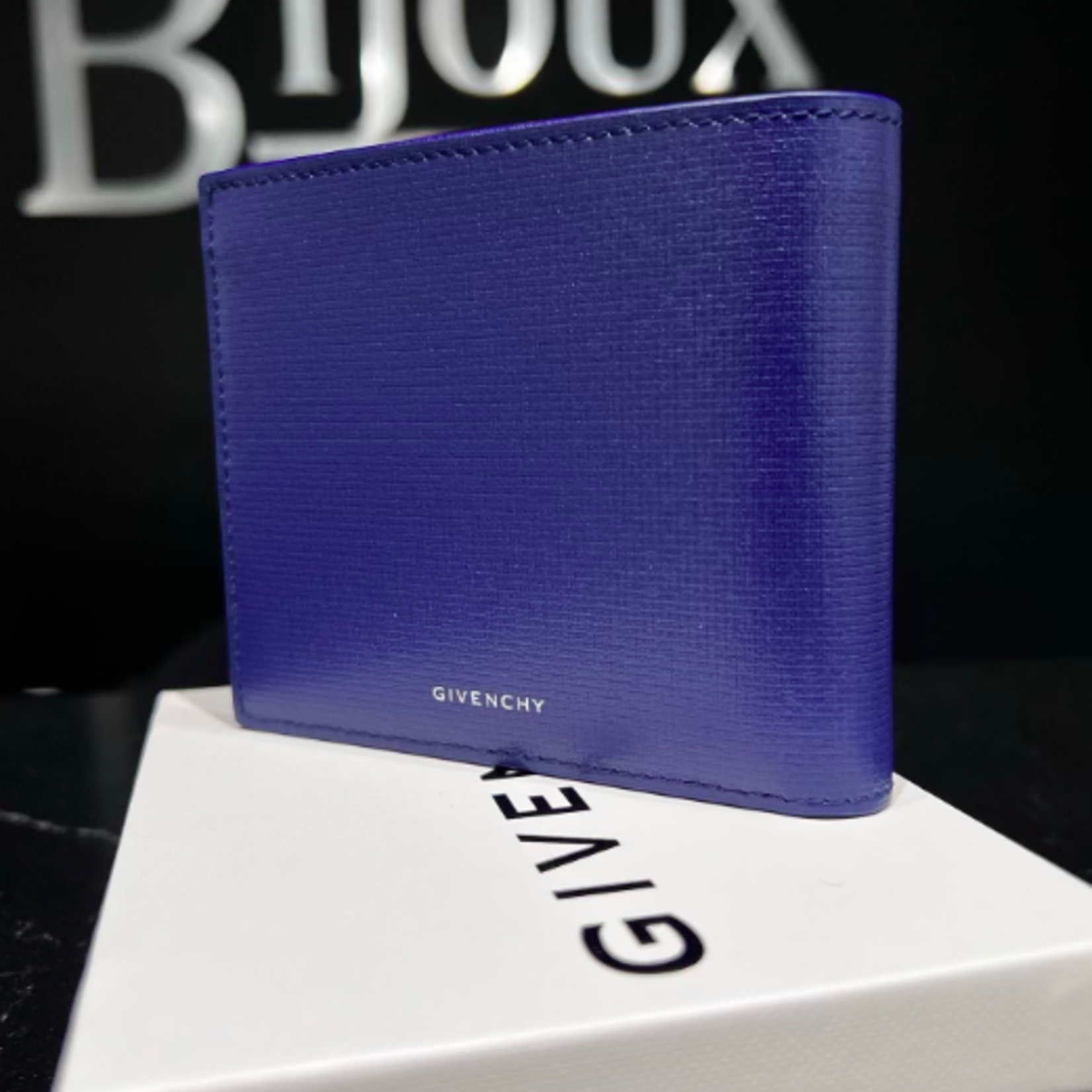 Givenchy SOLD - Givenchy Blue Bifold Wallet