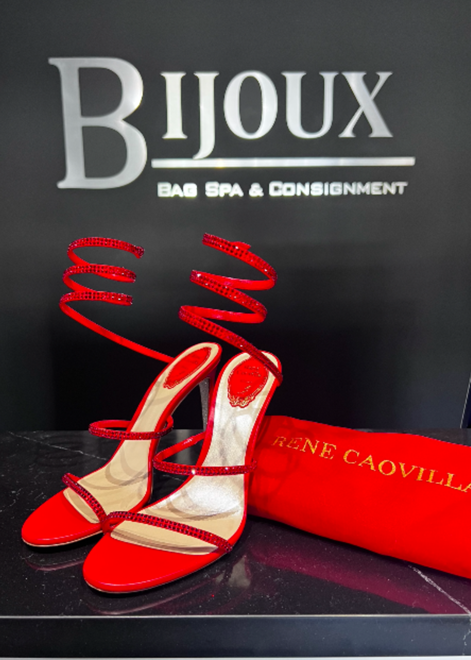 Rene Caovilla SOLD - Rene Caovilla Red Size - 40.5