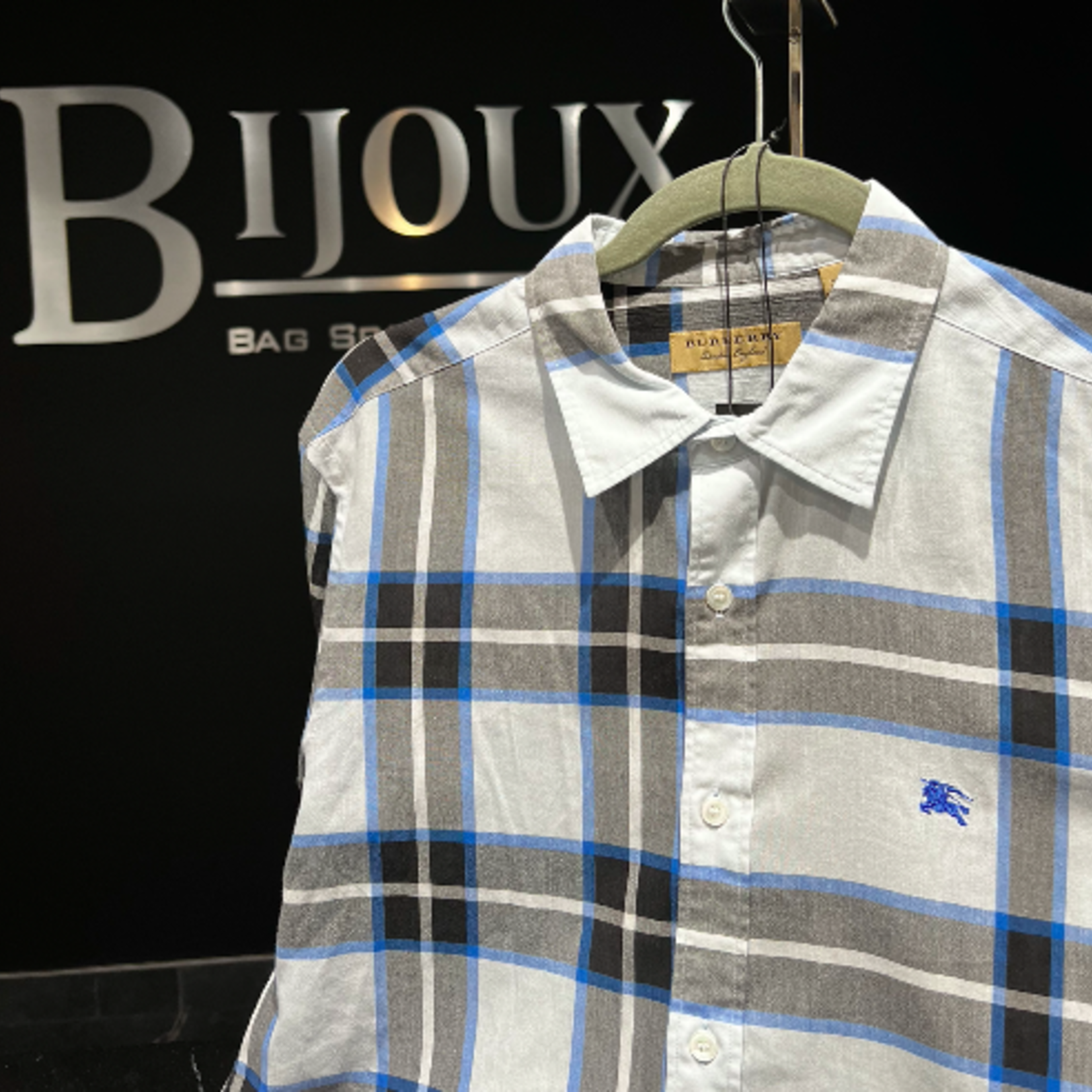 Burberry SOLD - Burberry Blue Plaid Size - LRG