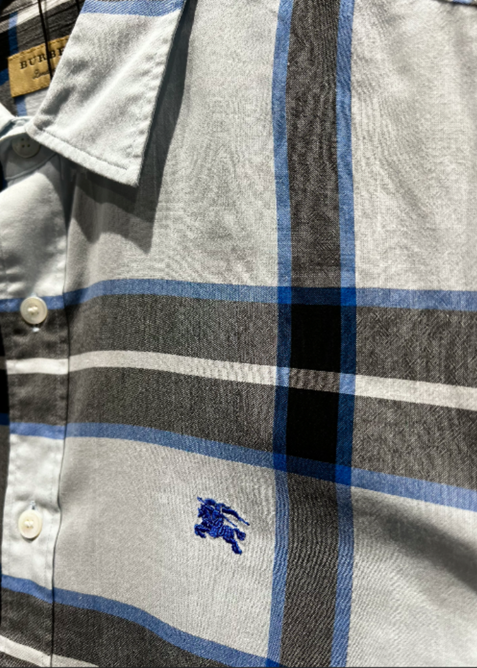 Burberry SOLD - Burberry Blue Plaid Size - LRG