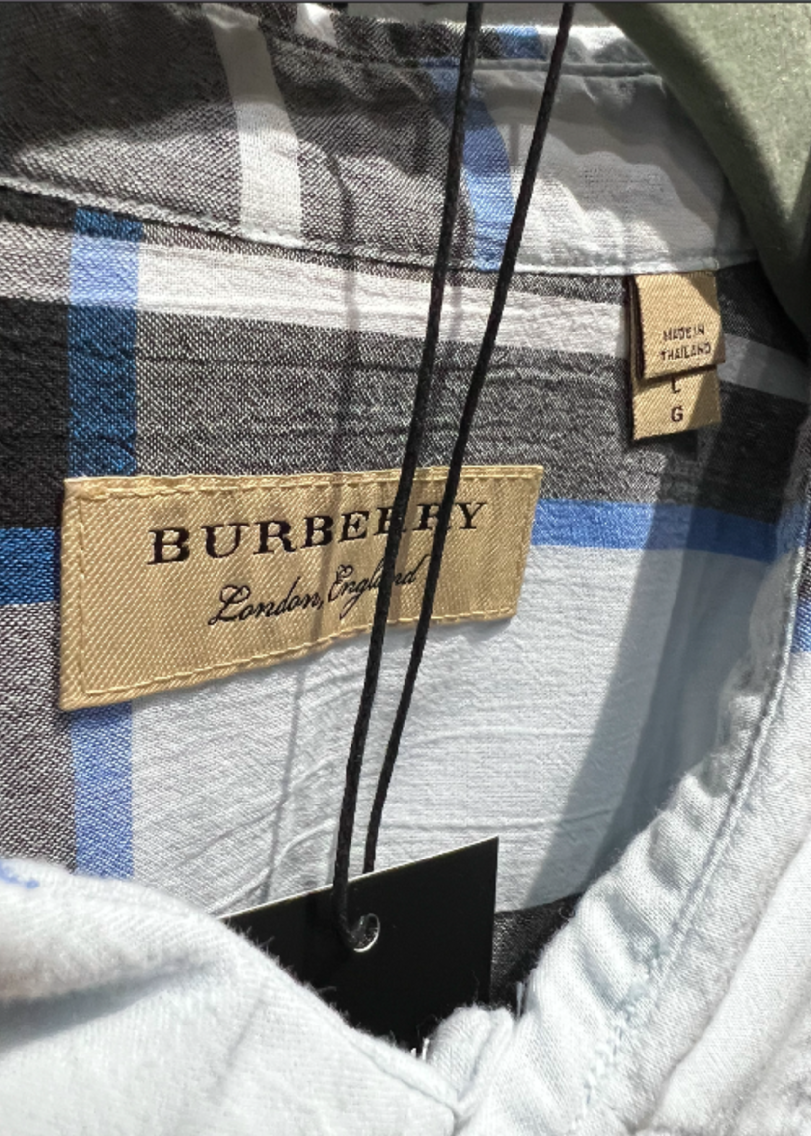 Burberry SOLD - Burberry Blue Plaid Size - LRG