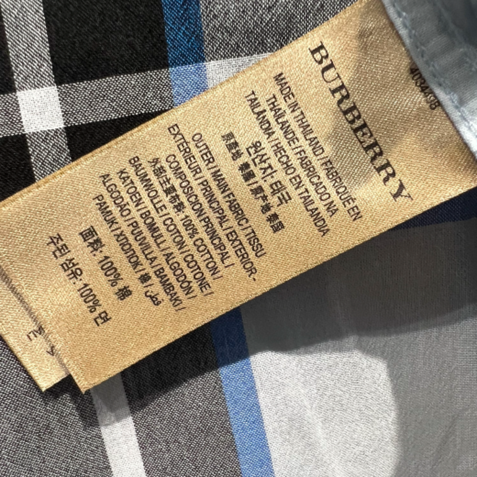 Burberry SOLD - Burberry Blue Plaid Size - LRG