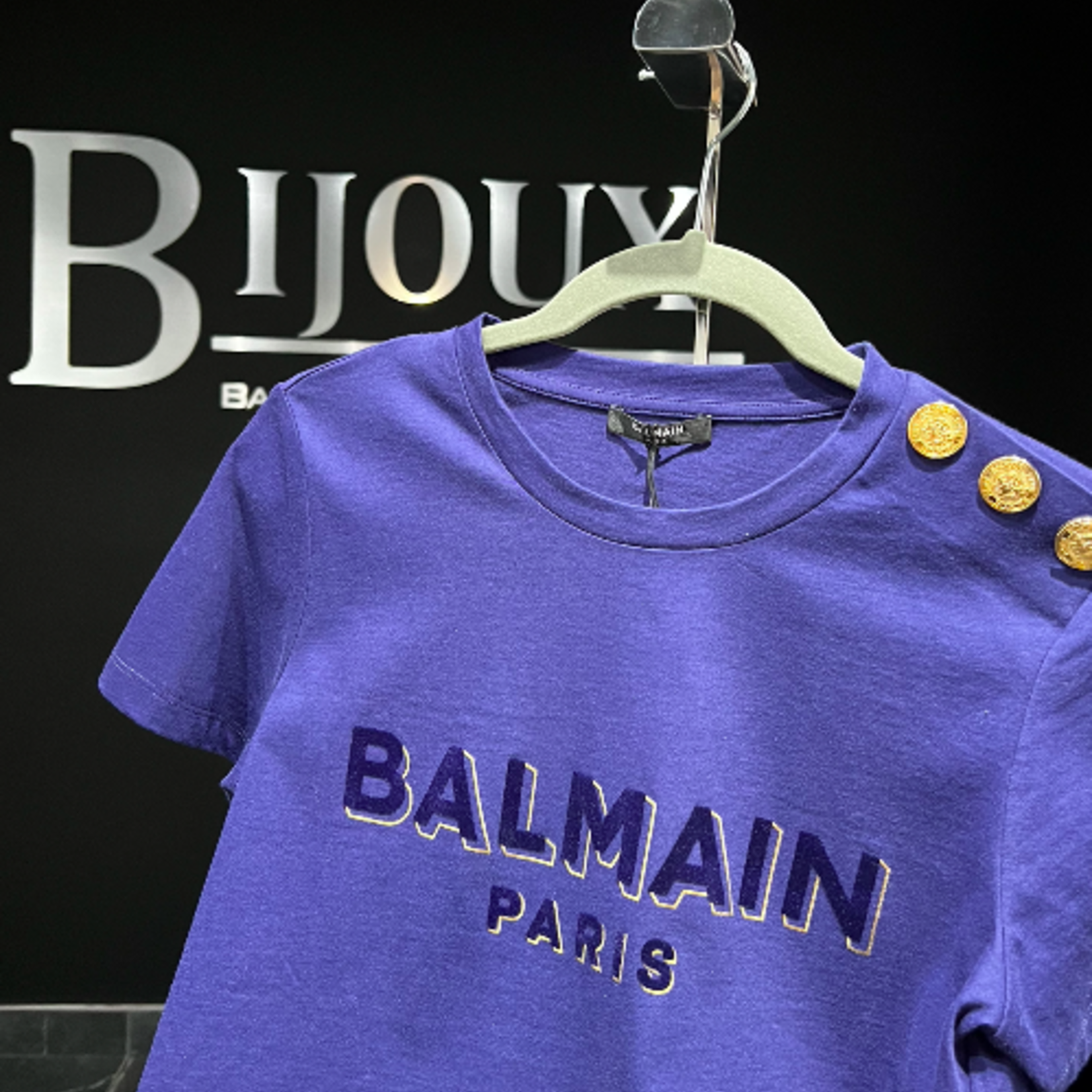 Balmain Balmain Logo T-Shirt With Buttons