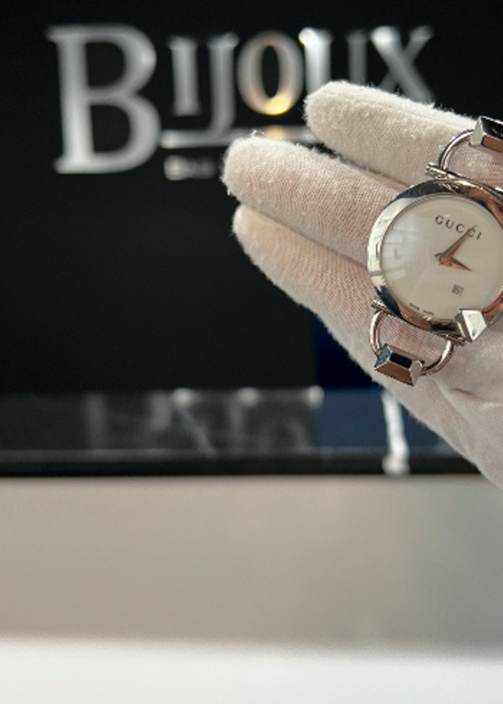 Gucci SOLD - Gucci Lady's Stainless Steel 122.5 Bracelet Watch