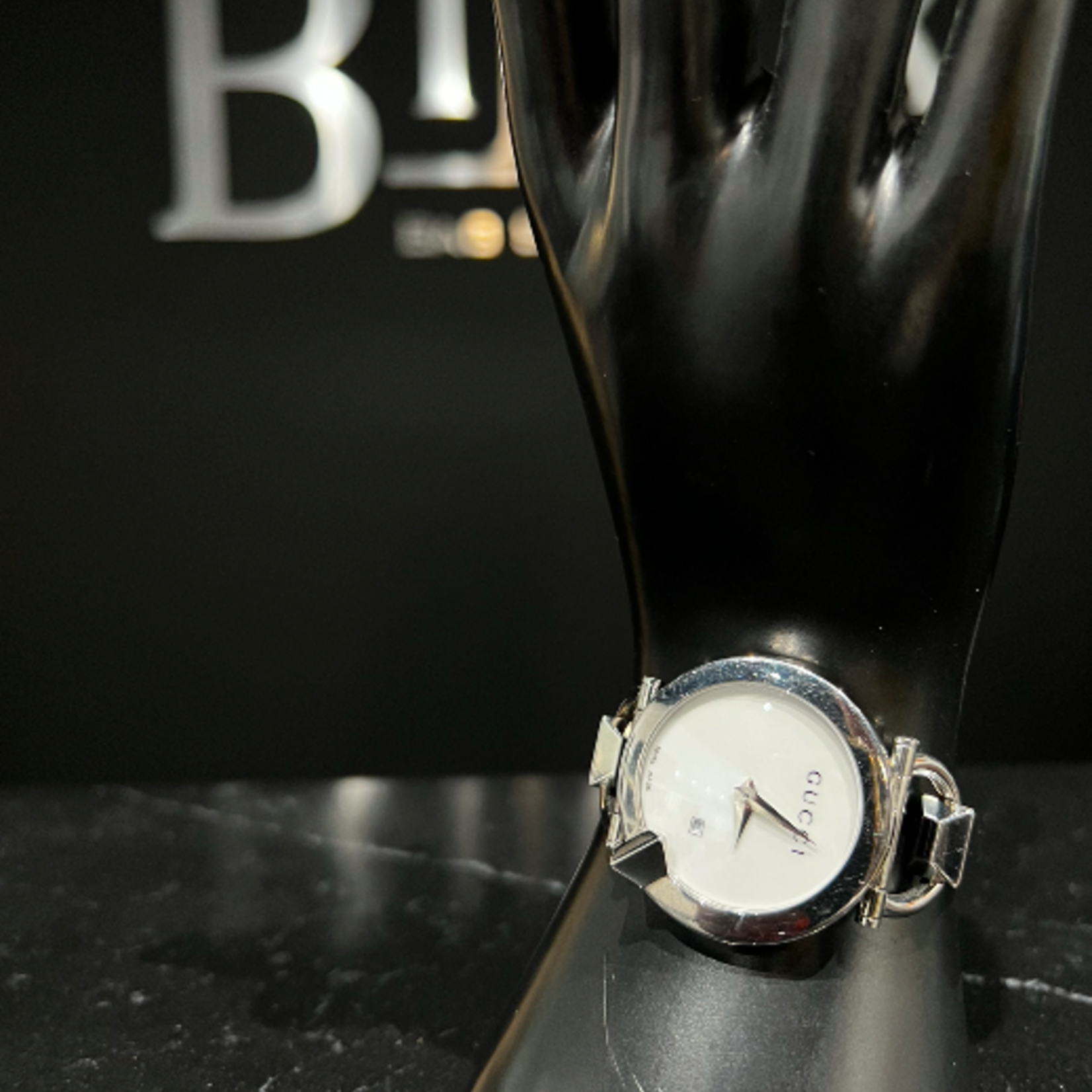 Gucci SOLD - Gucci Lady's Stainless Steel 122.5 Bracelet Watch