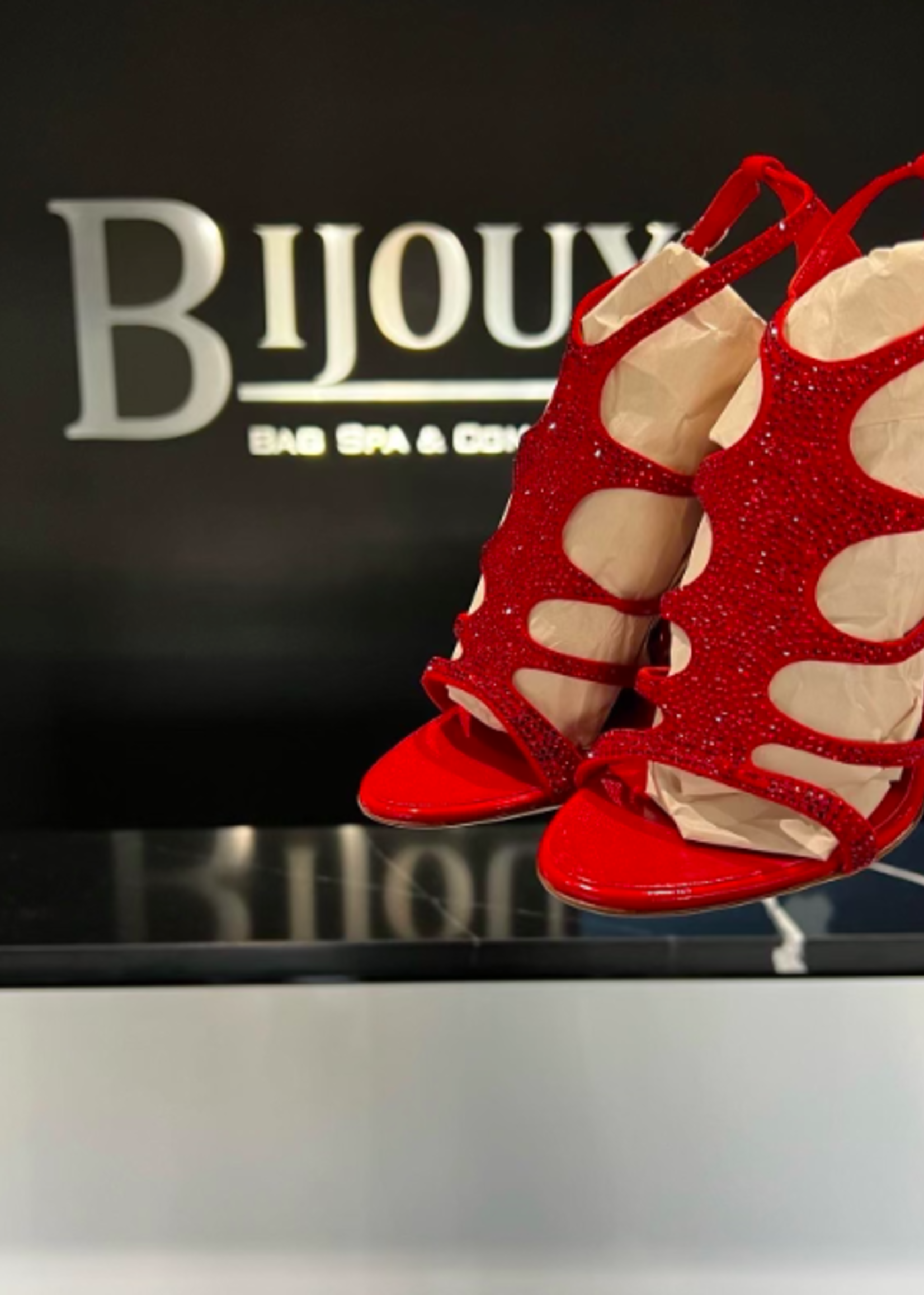 Giuseppe Zanotti Giussepe Zanotti Red Sandal Heels 37
