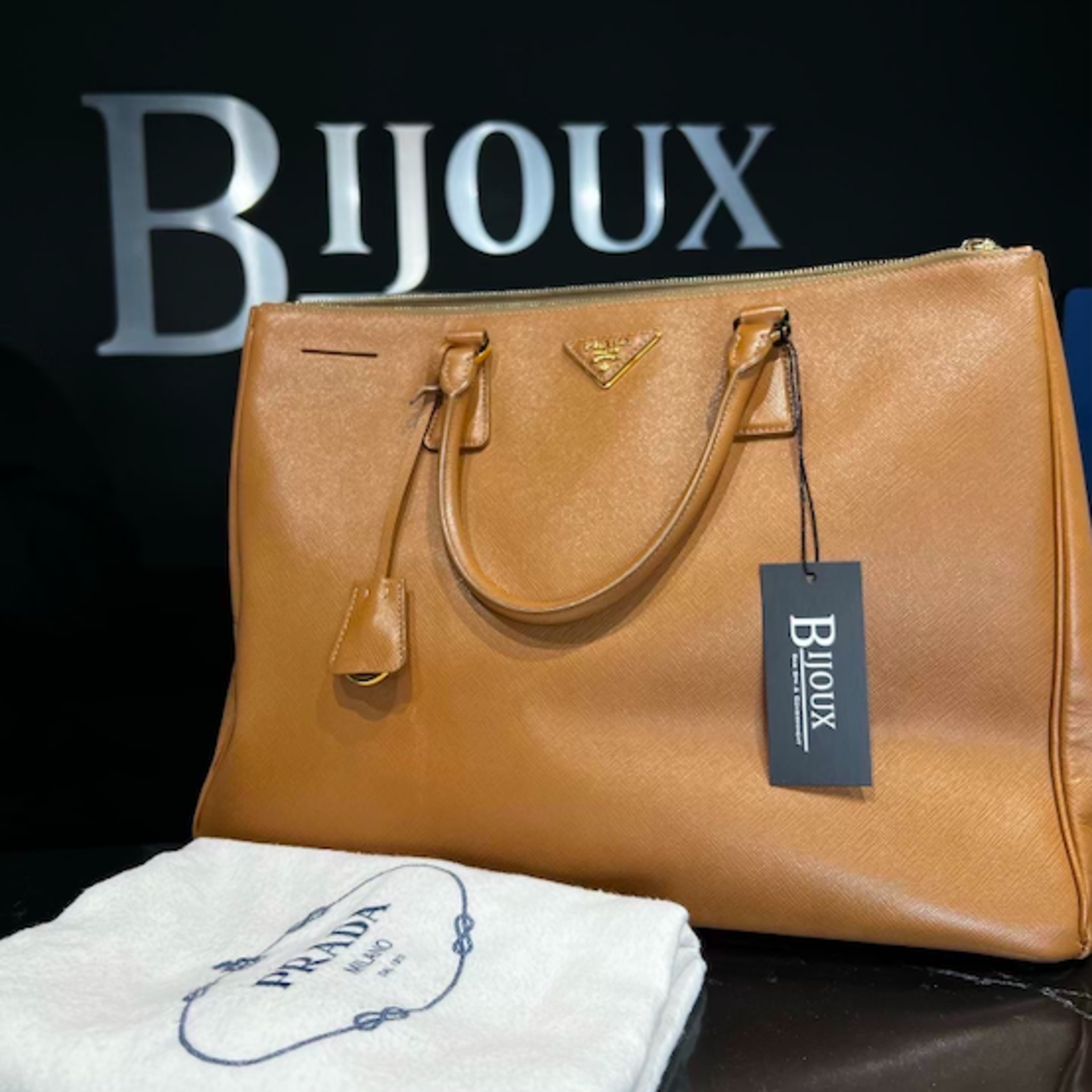 Prada SOLD - Prada Saffiano Tote Nude