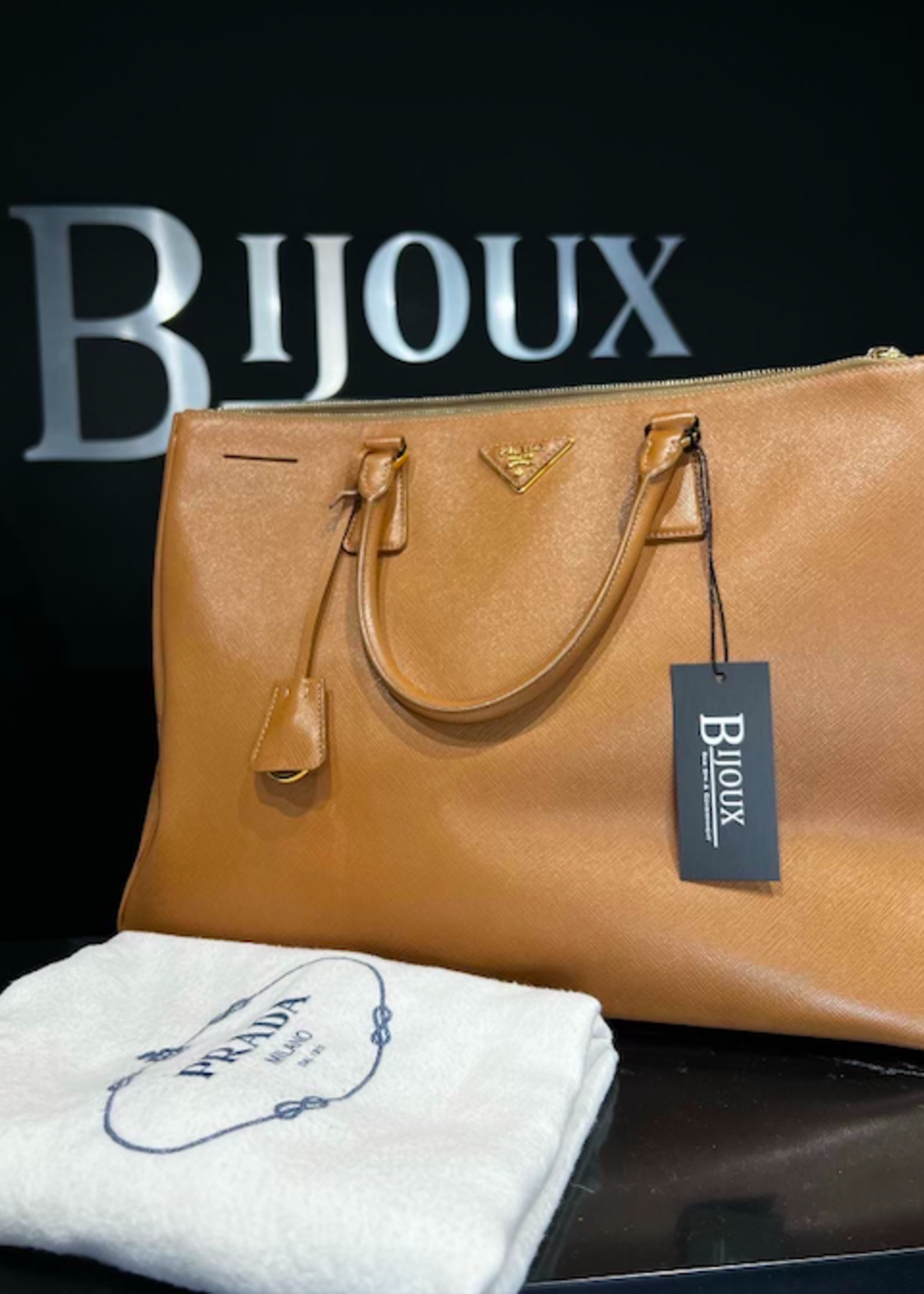 Prada SOLD - Prada Saffiano Tote Nude