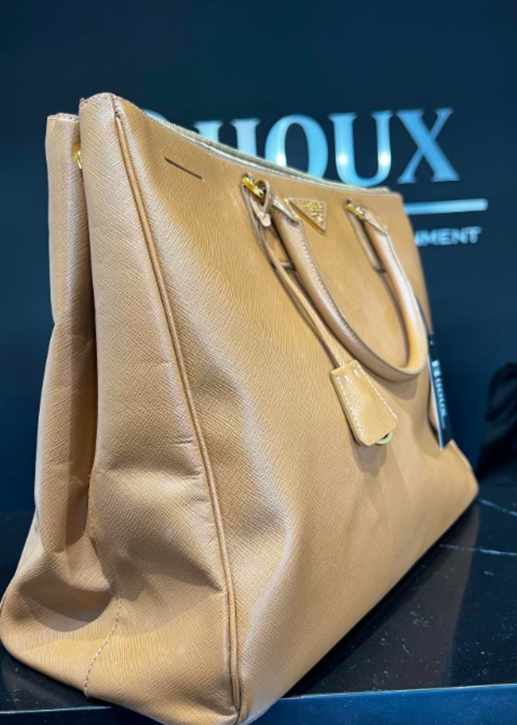 Prada SOLD - Prada Saffiano Tote Nude