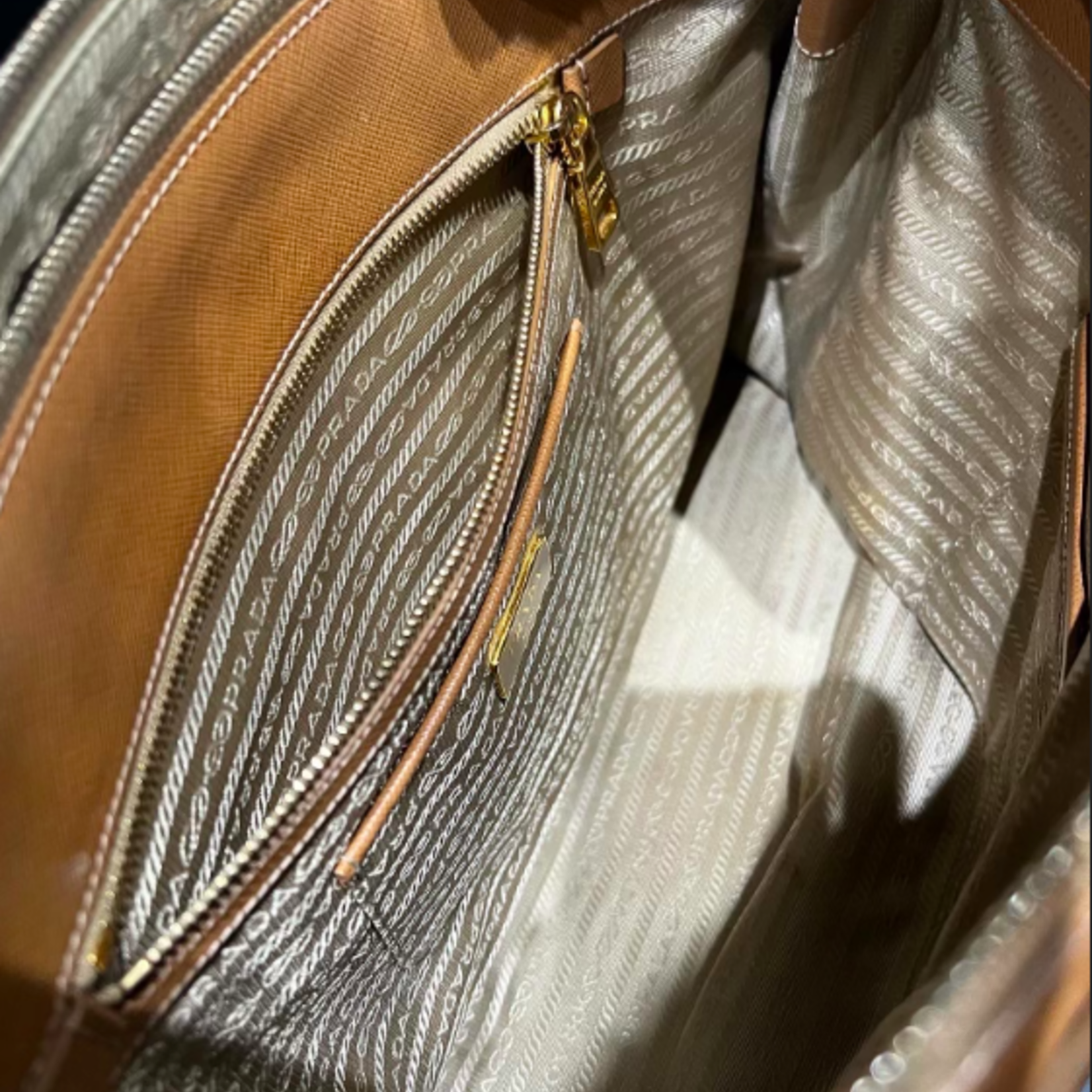 Prada SOLD - Prada Saffiano Tote Nude