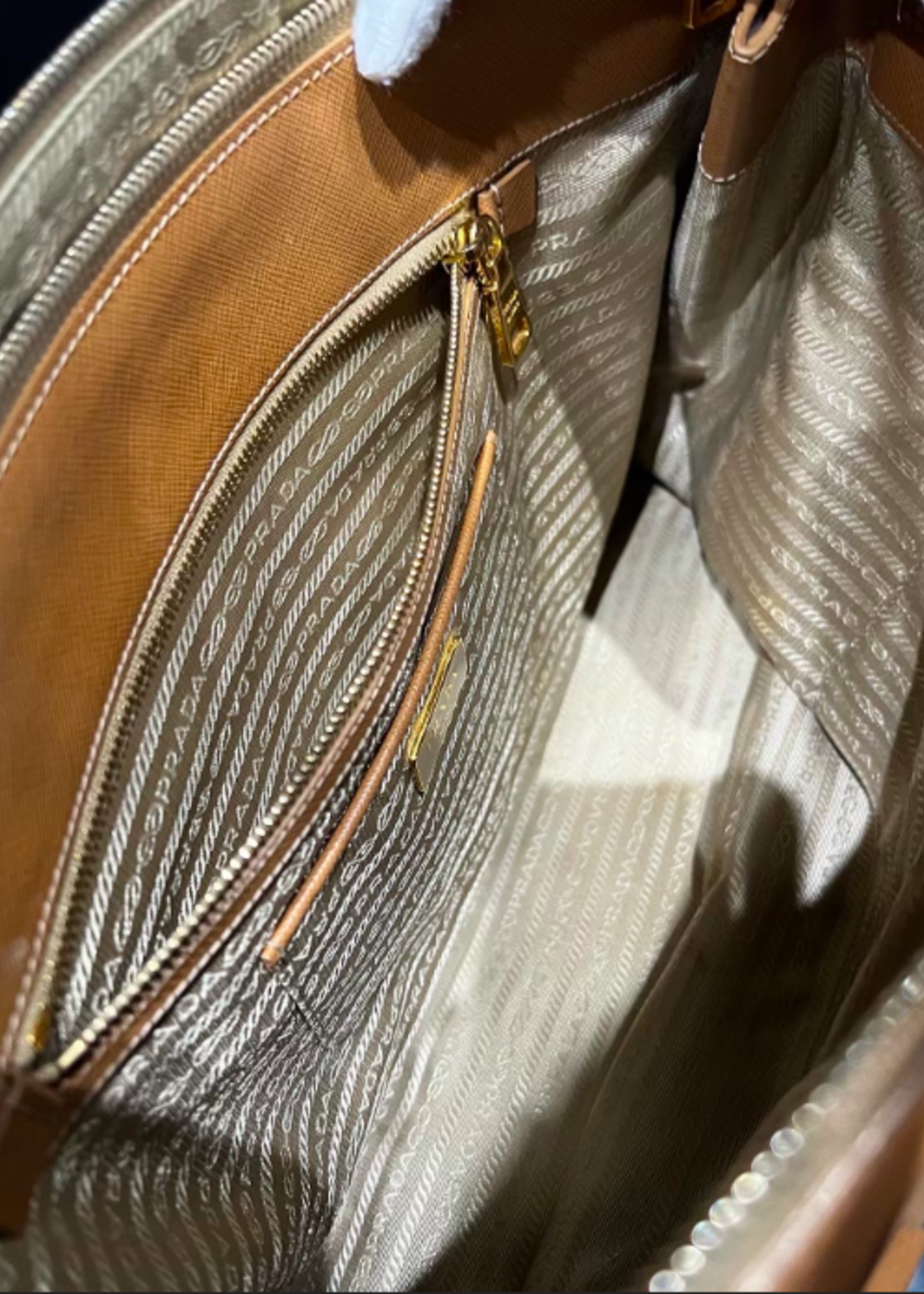 Prada SOLD - Prada Saffiano Tote Nude