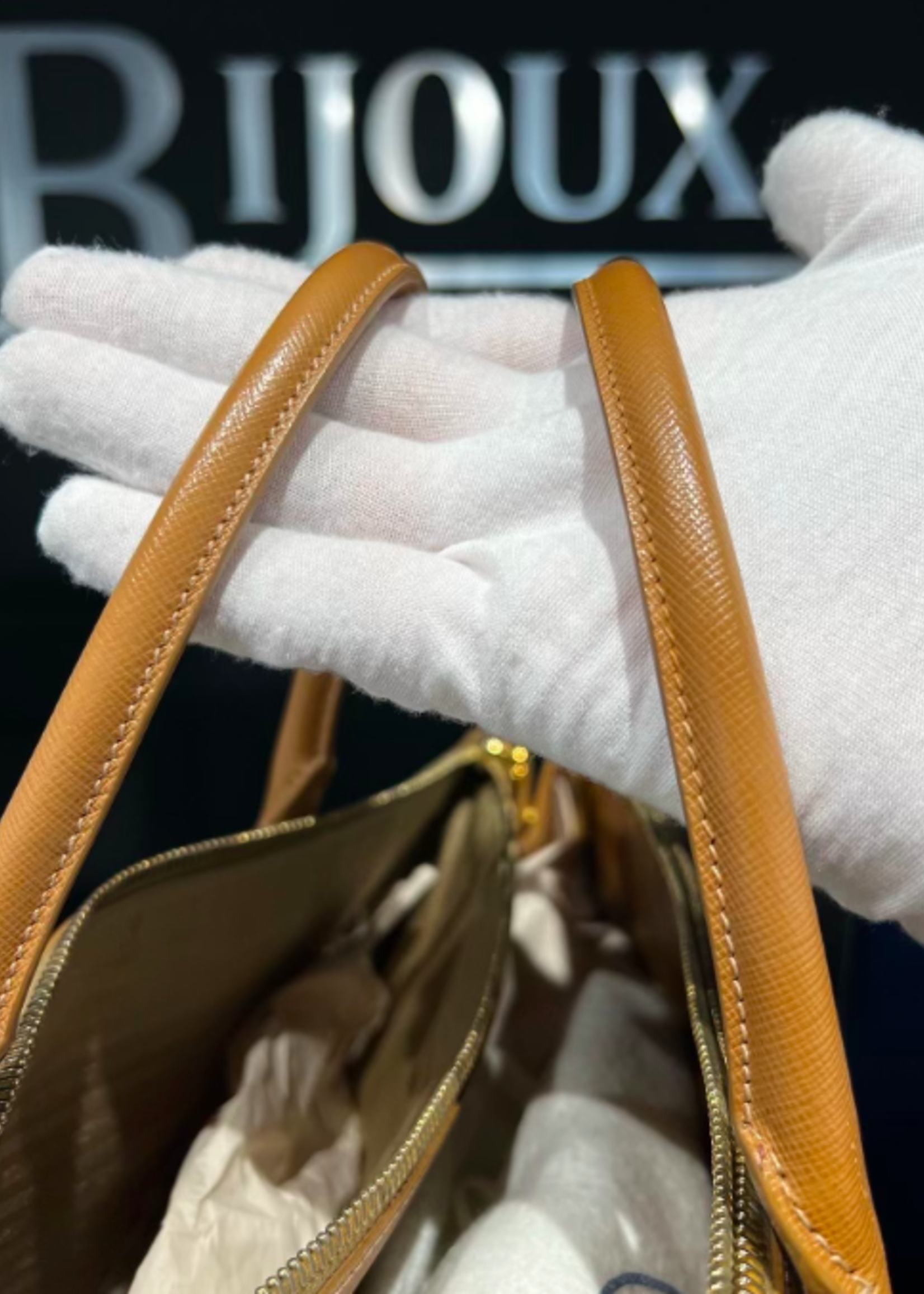 Prada SOLD - Prada Saffiano Tote Nude