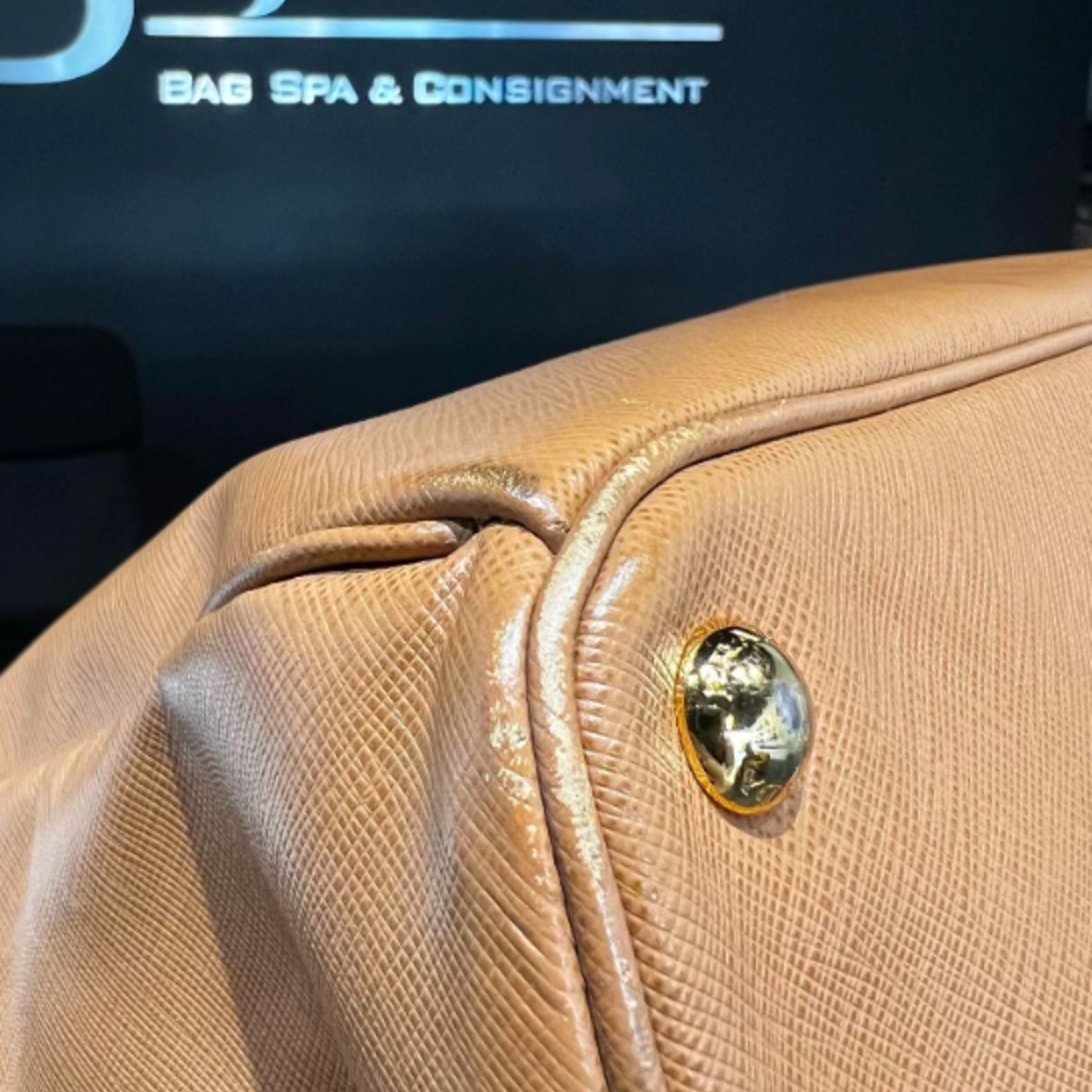 Prada SOLD - Prada Saffiano Tote Nude