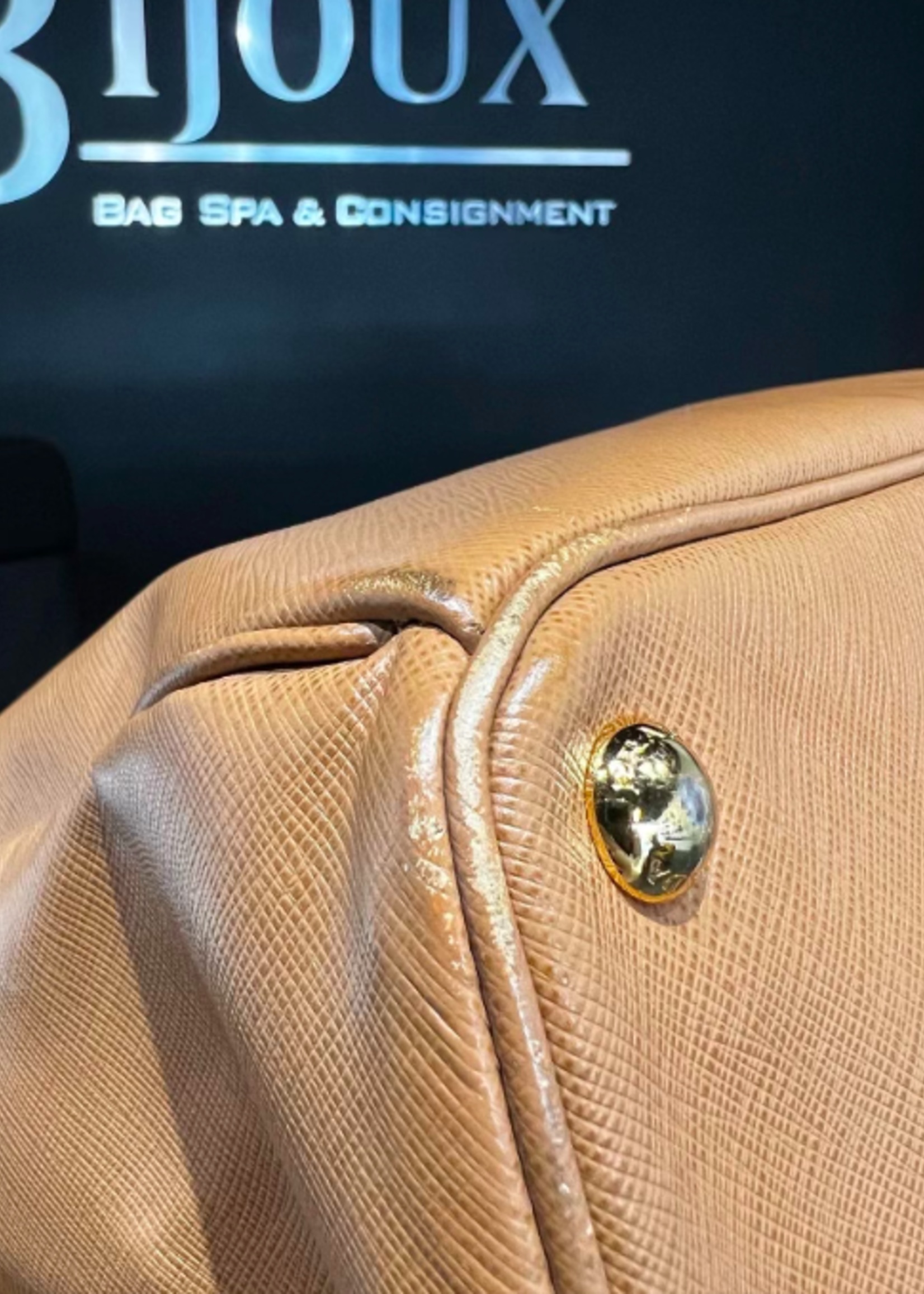 Prada SOLD - Prada Saffiano Tote Nude