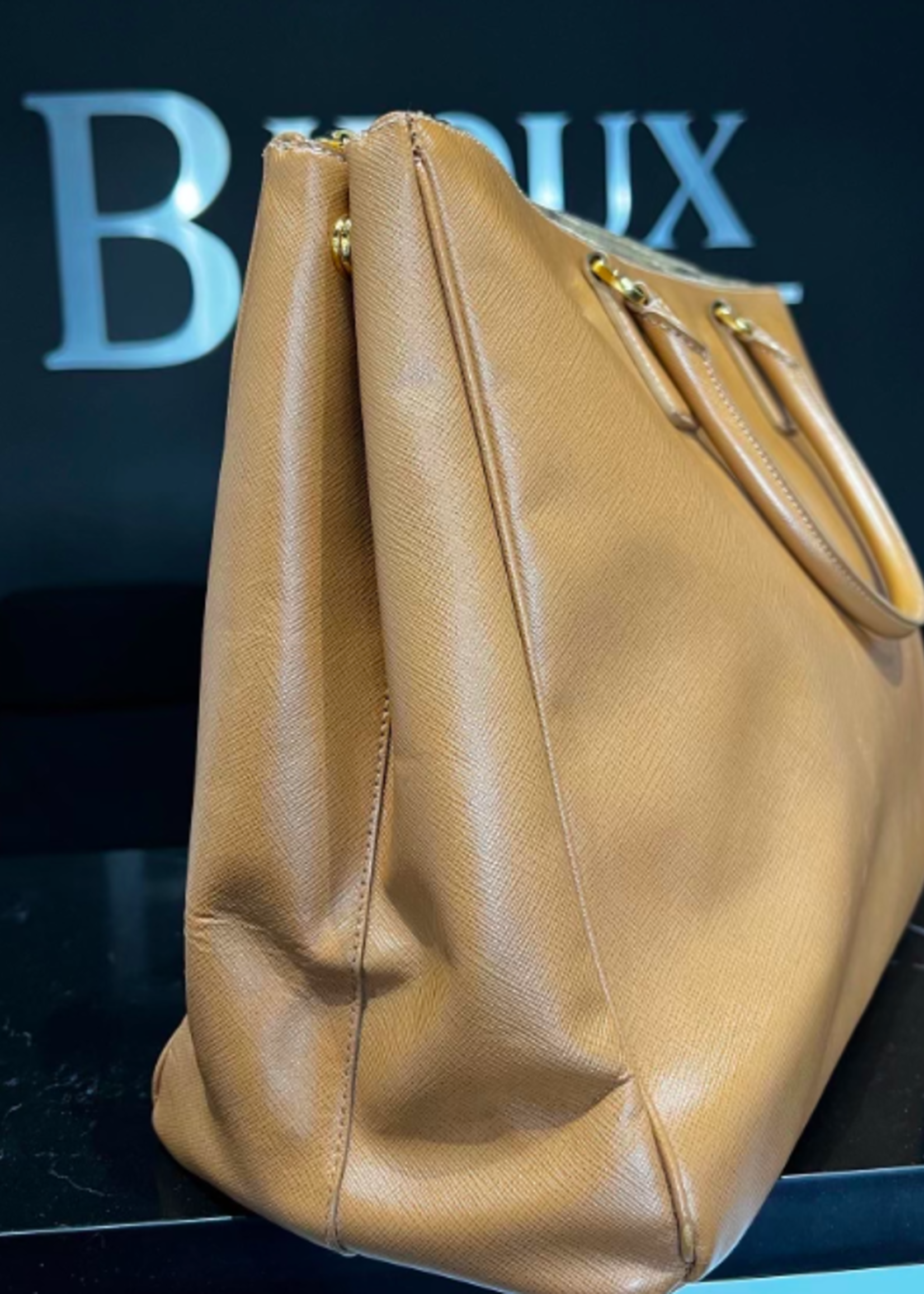 Prada SOLD - Prada Saffiano Tote Nude