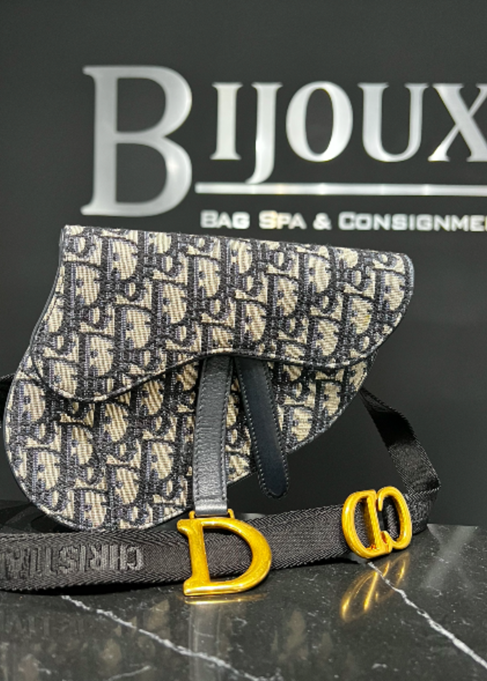Christian Dior SOLD - Dior Oblique Monogram Saddle Belt Bag