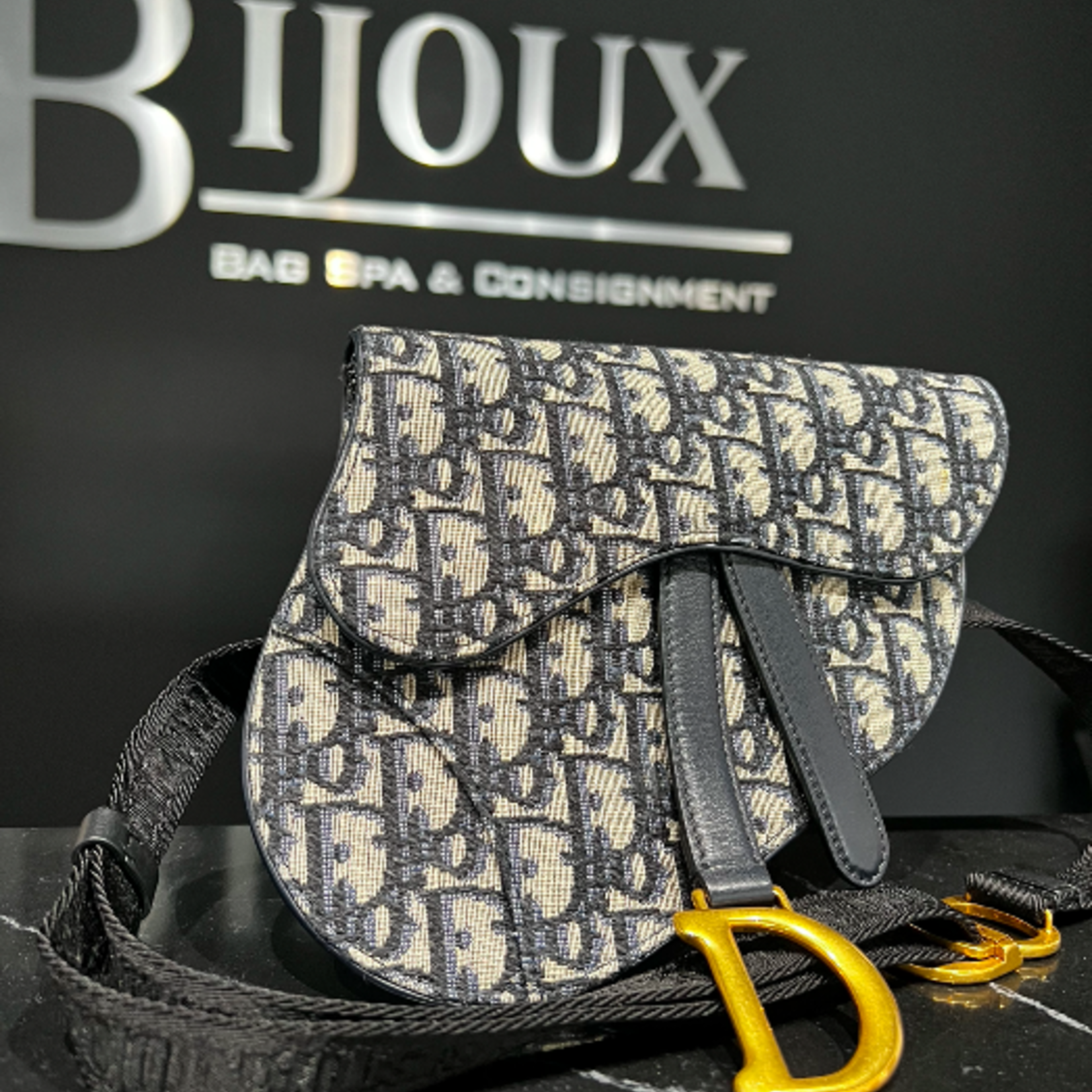 Christian Dior SOLD - Dior Oblique Monogram Saddle Belt Bag