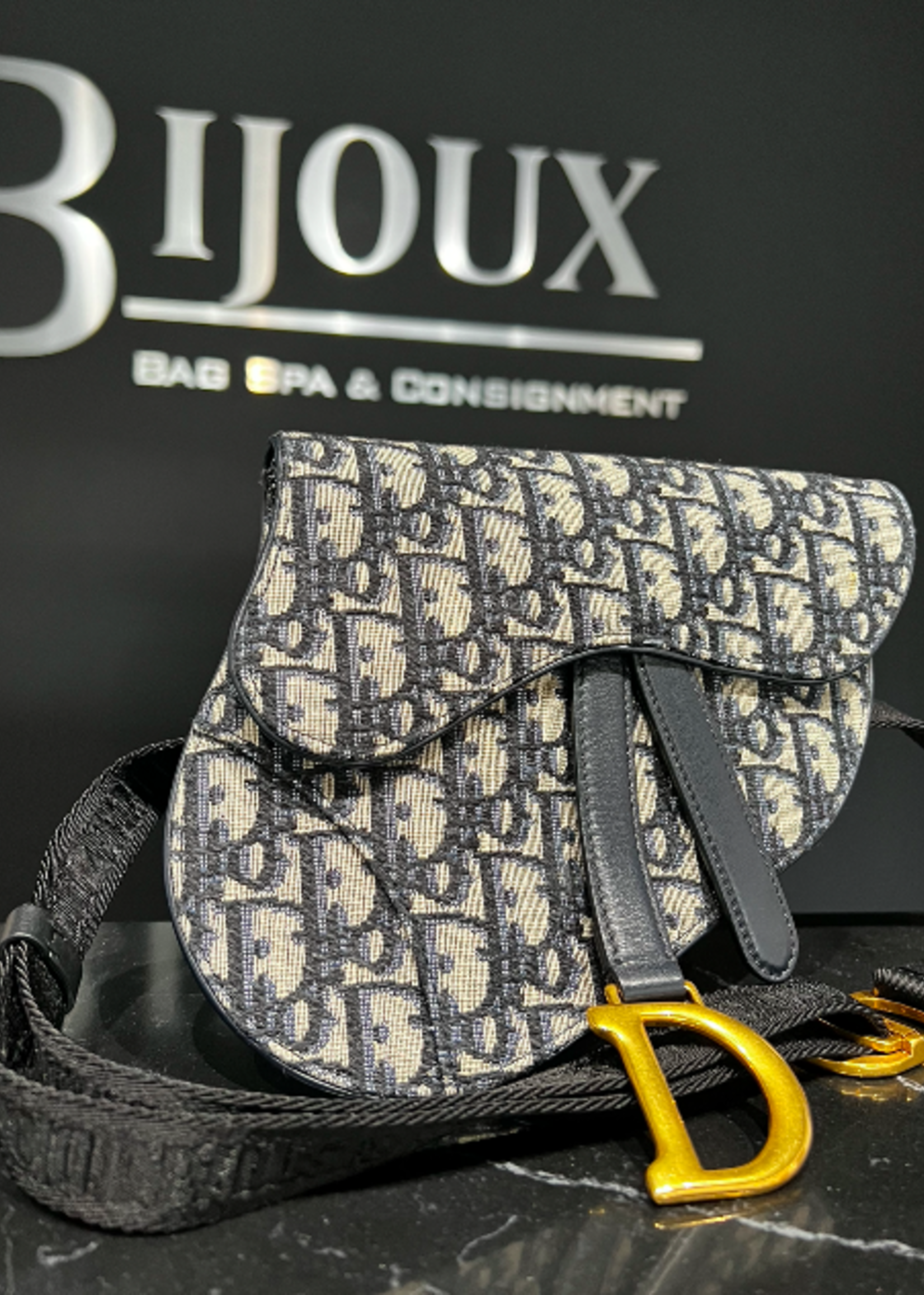 Christian Dior SOLD - Dior Oblique Monogram Saddle Belt Bag