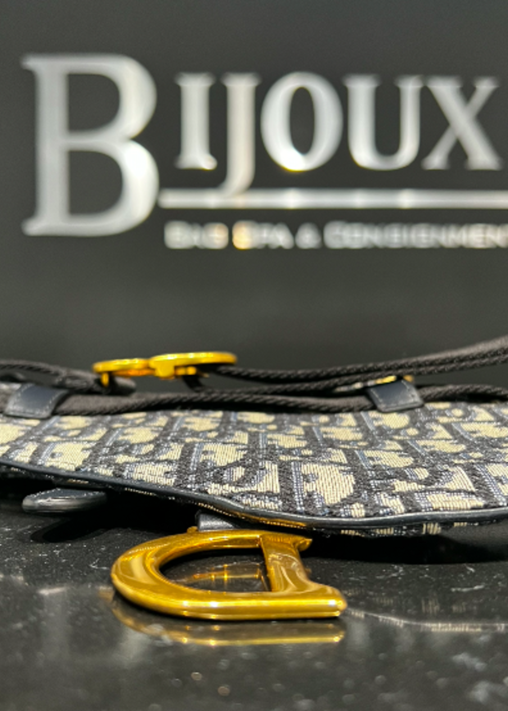 Christian Dior SOLD - Dior Oblique Monogram Saddle Belt Bag