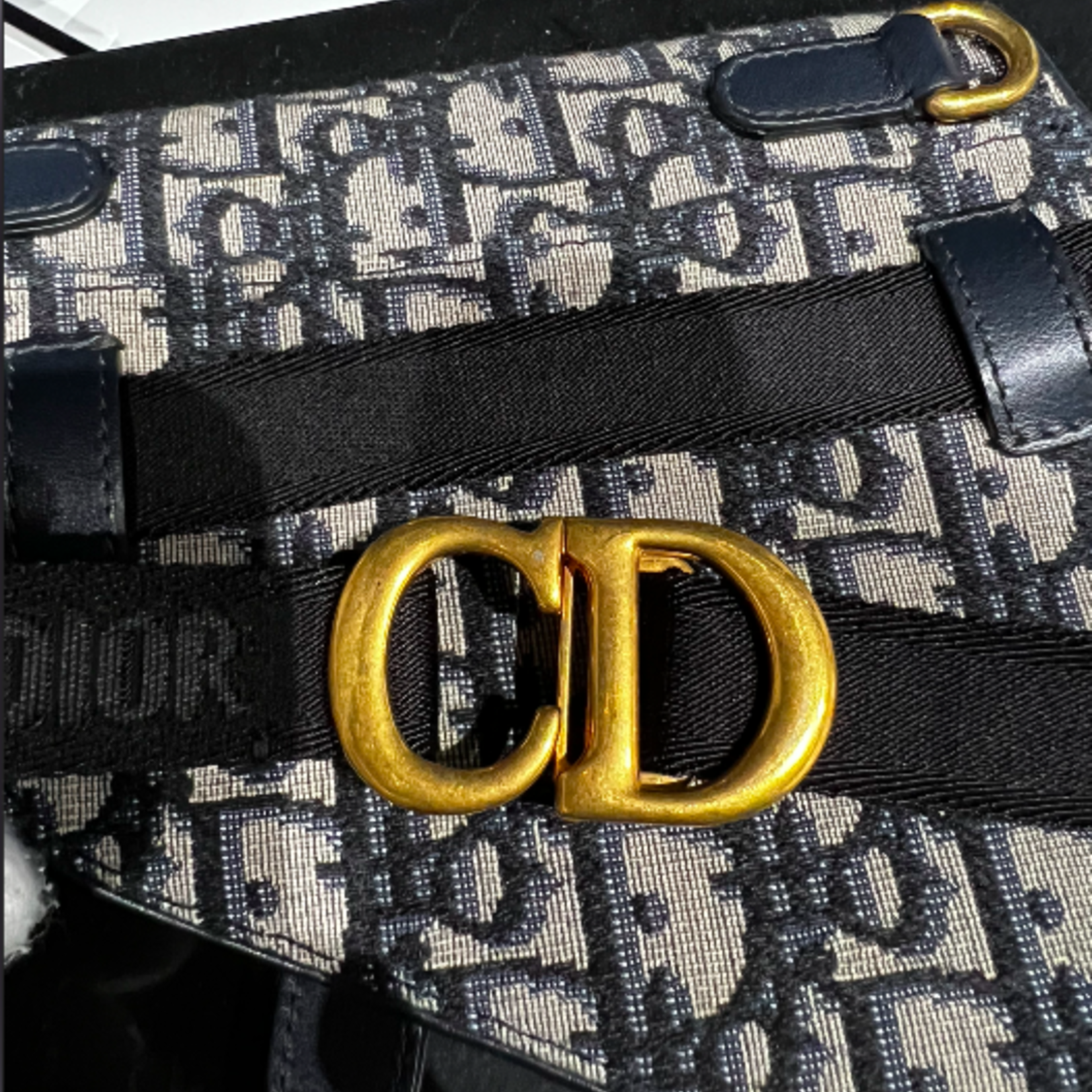 Christian Dior SOLD - Dior Oblique Monogram Saddle Belt Bag