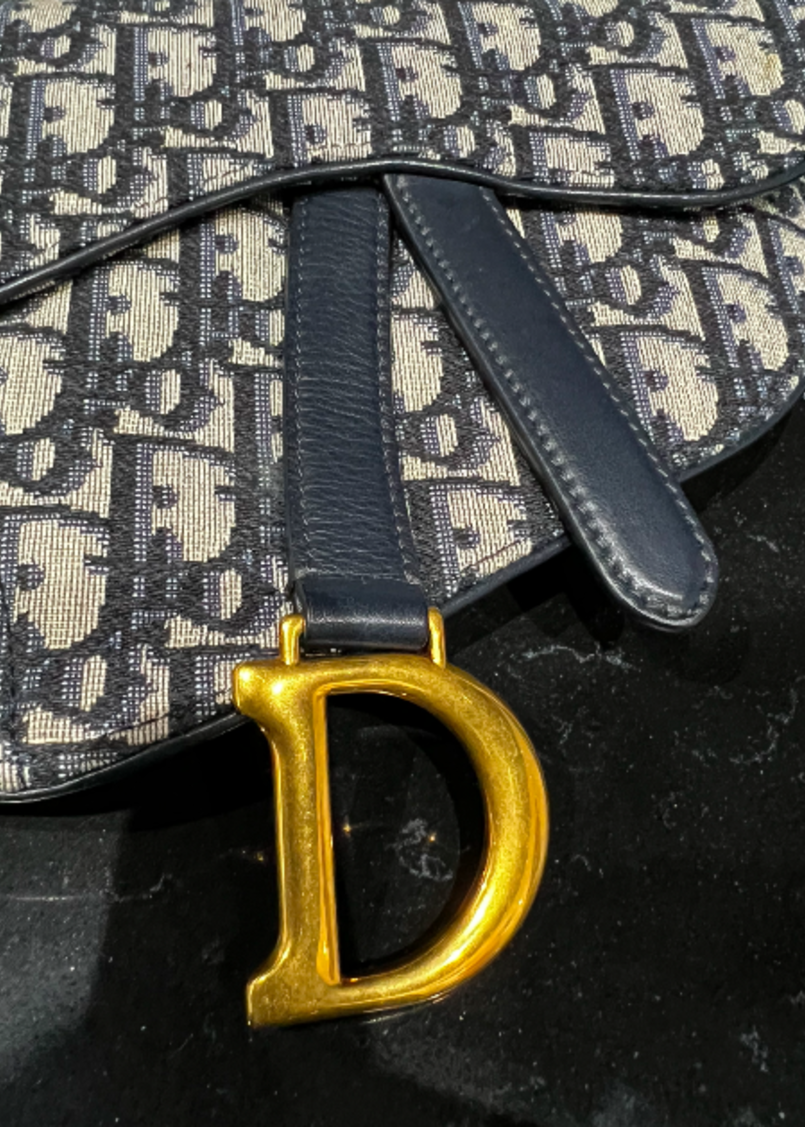 Christian Dior SOLD - Dior Oblique Monogram Saddle Belt Bag