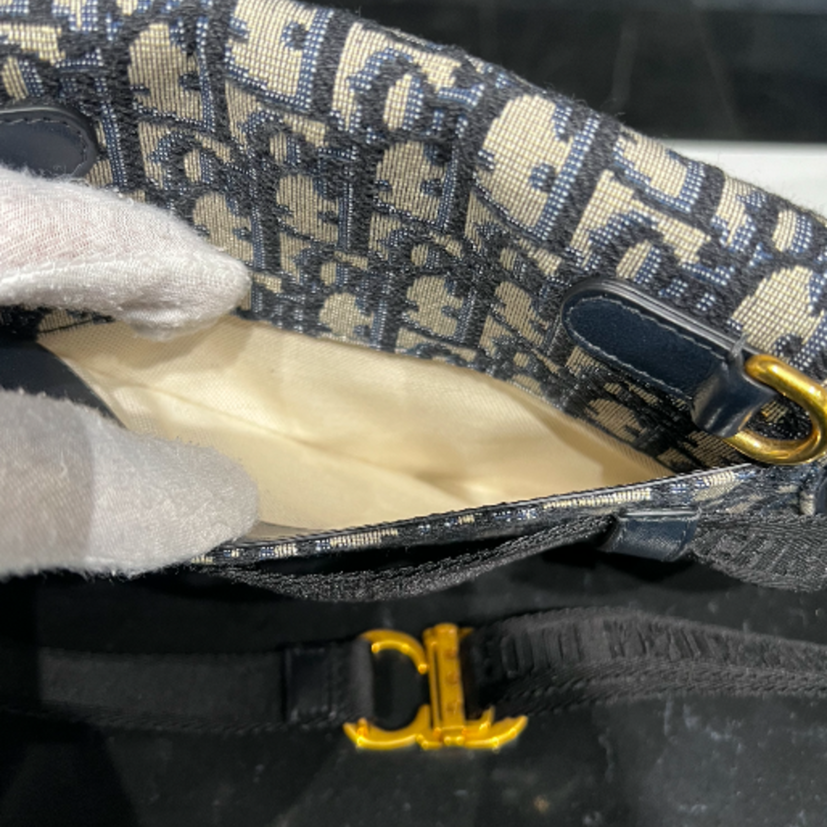 Christian Dior SOLD - Dior Oblique Monogram Saddle Belt Bag