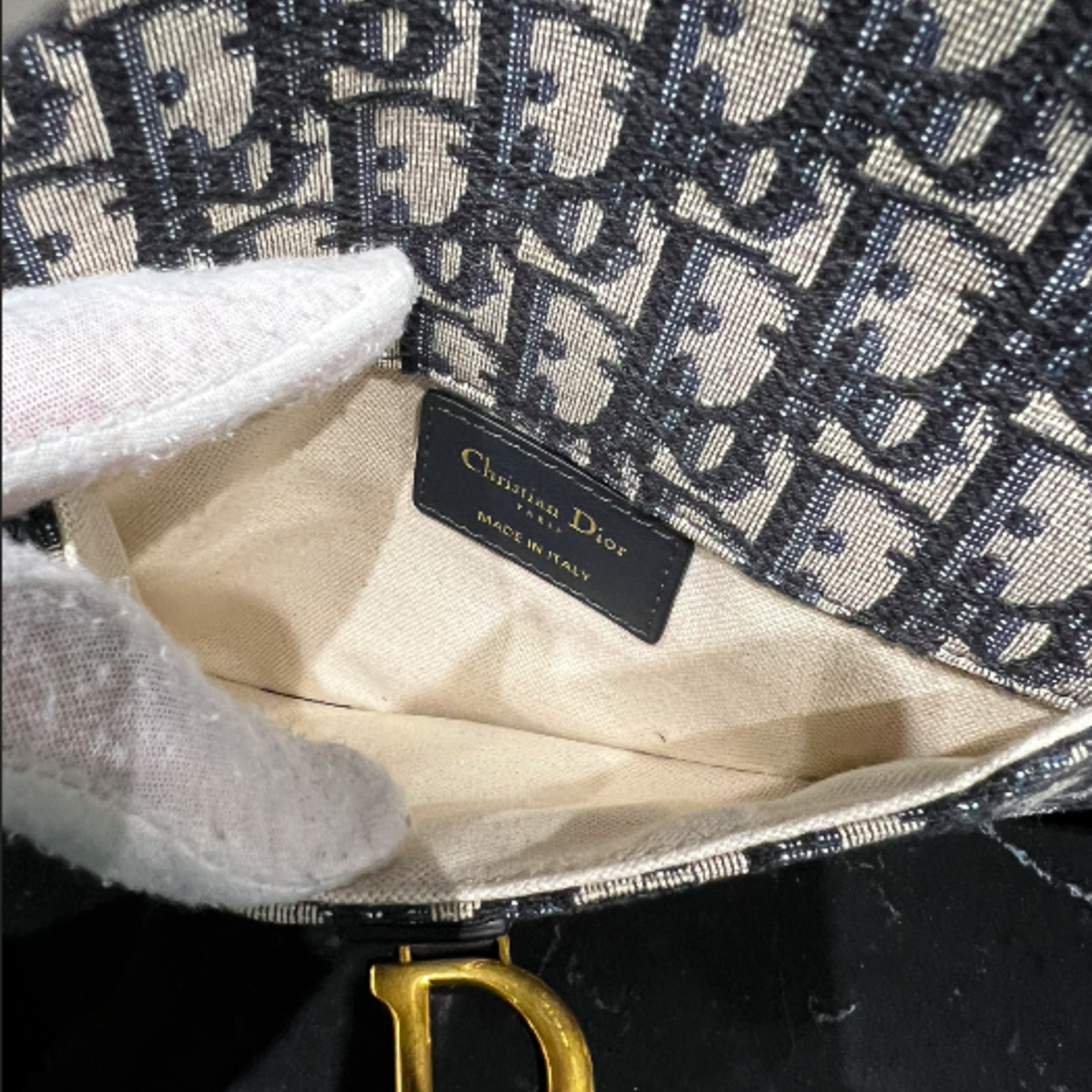 Christian Dior SOLD - Dior Oblique Monogram Saddle Belt Bag