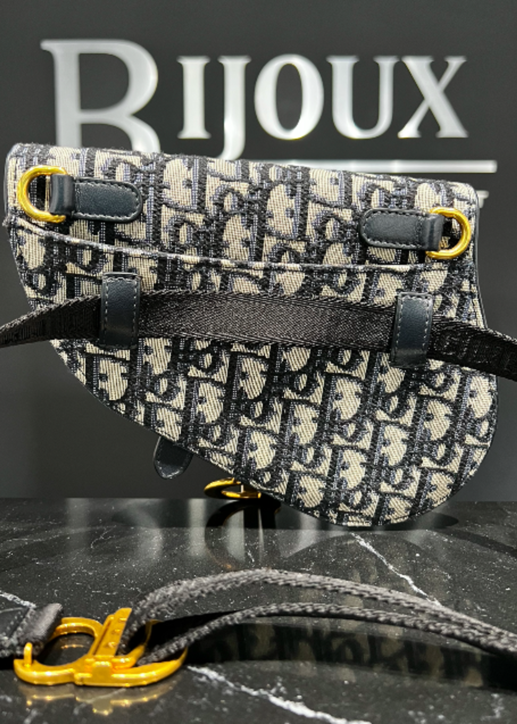 Christian Dior SOLD - Dior Oblique Monogram Saddle Belt Bag