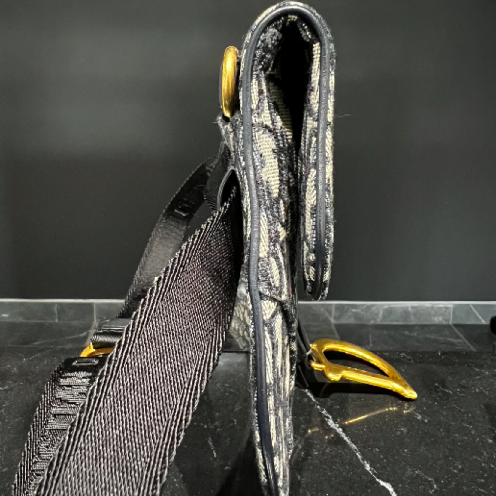 Christian Dior SOLD - Dior Oblique Monogram Saddle Belt Bag